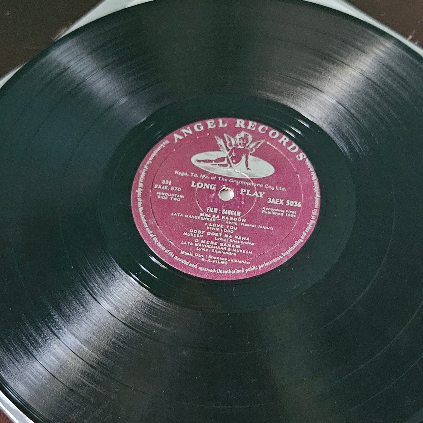 Sangam - Raj Kapoor and Shankar Jaikishan - 1st Angel in excellent condition