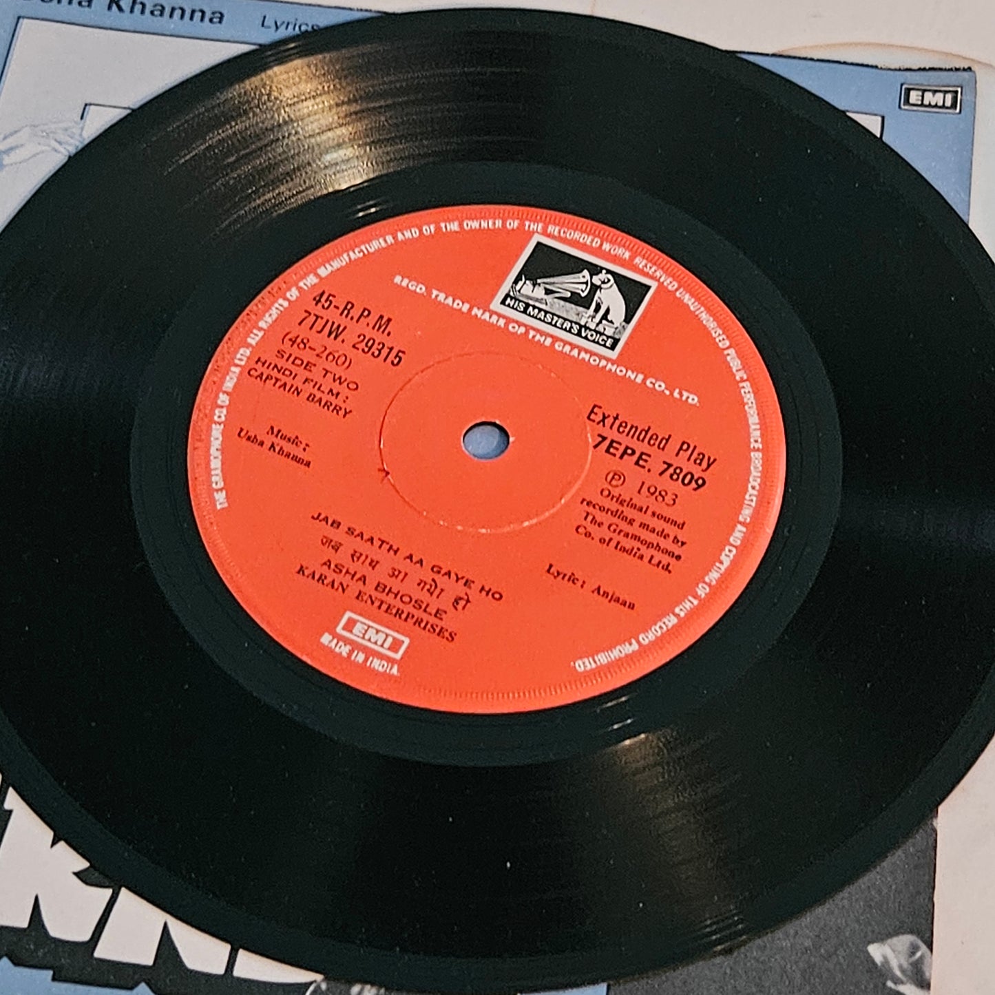 Captain Barry - rare 2 great EPs Music Usha Khanna - in near Mint