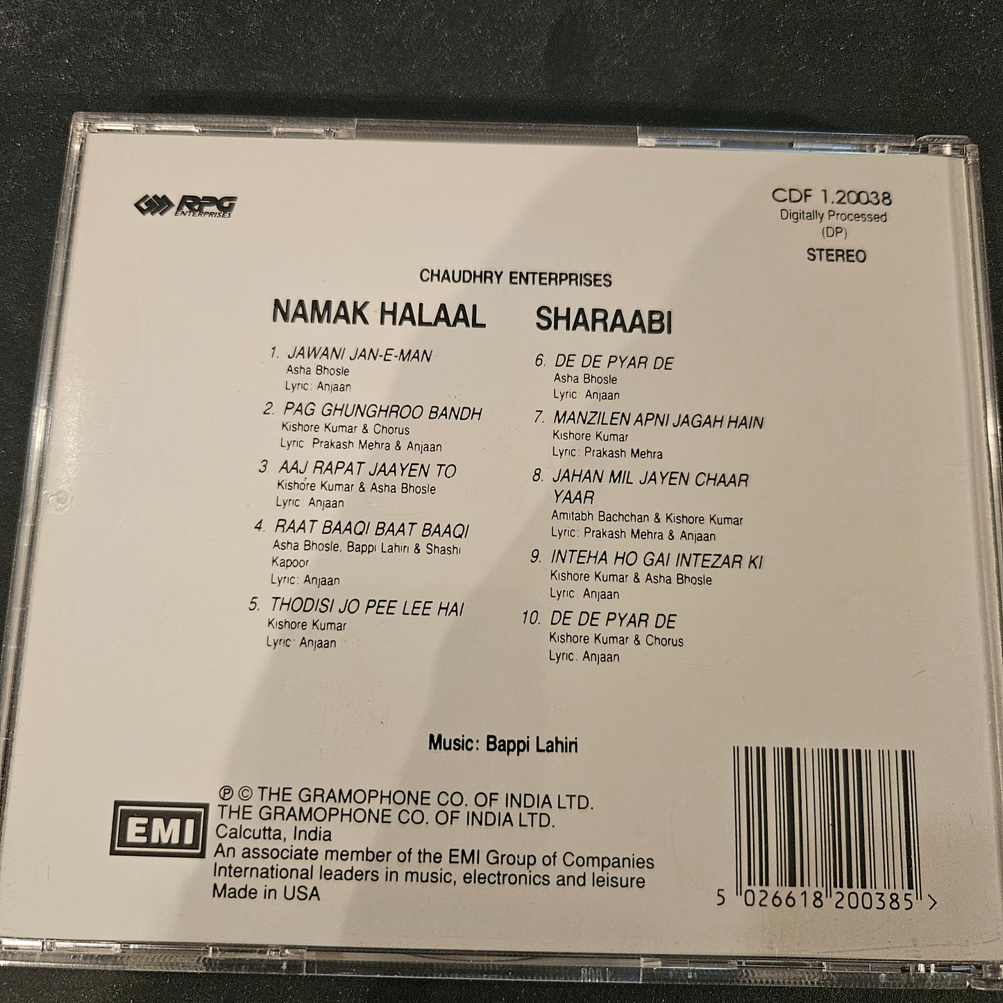 Sharaabi and Namak Halal - Audio CD - Made in UK