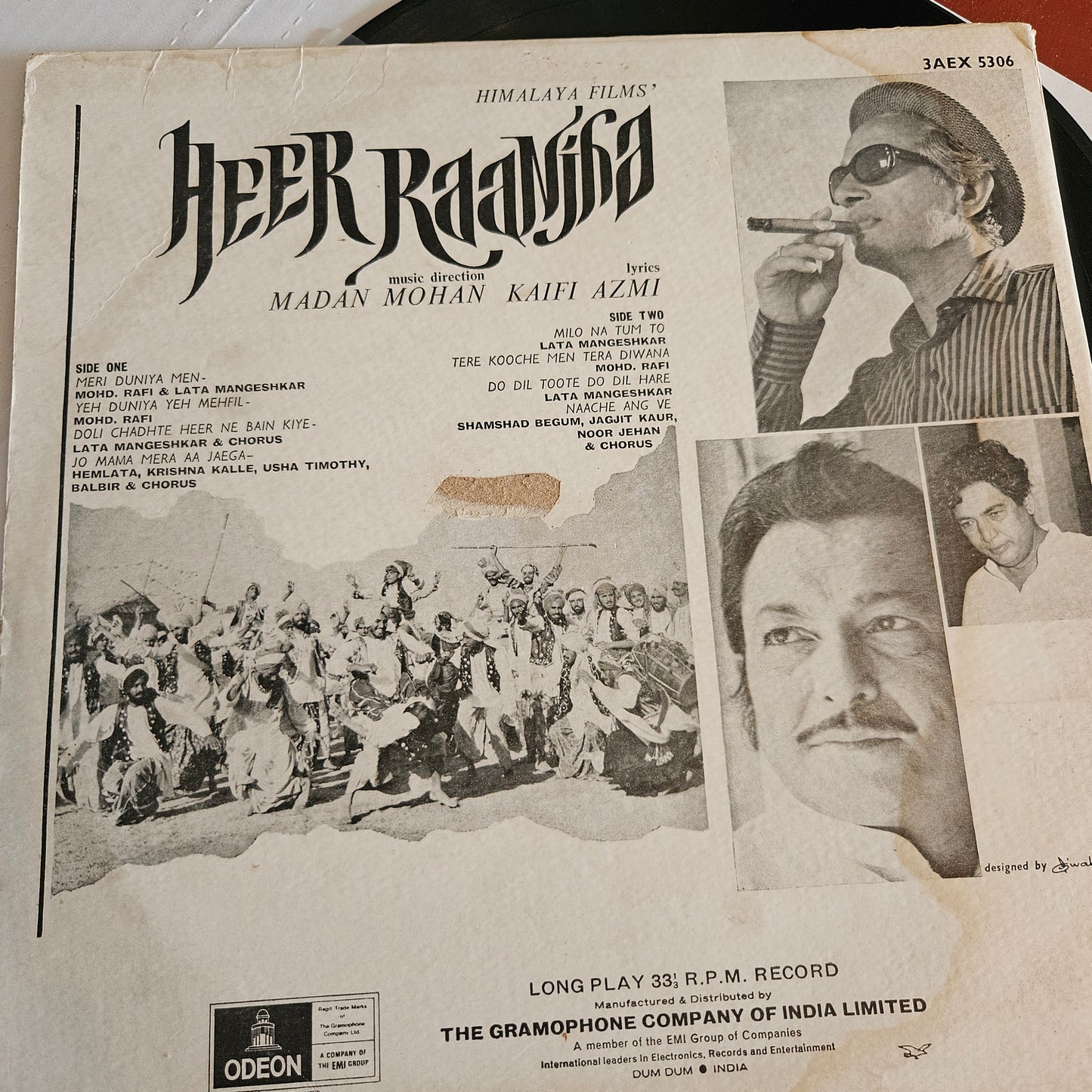 Heer Ranjha - Madan Mohan classic - Ring odeon in excellent condition