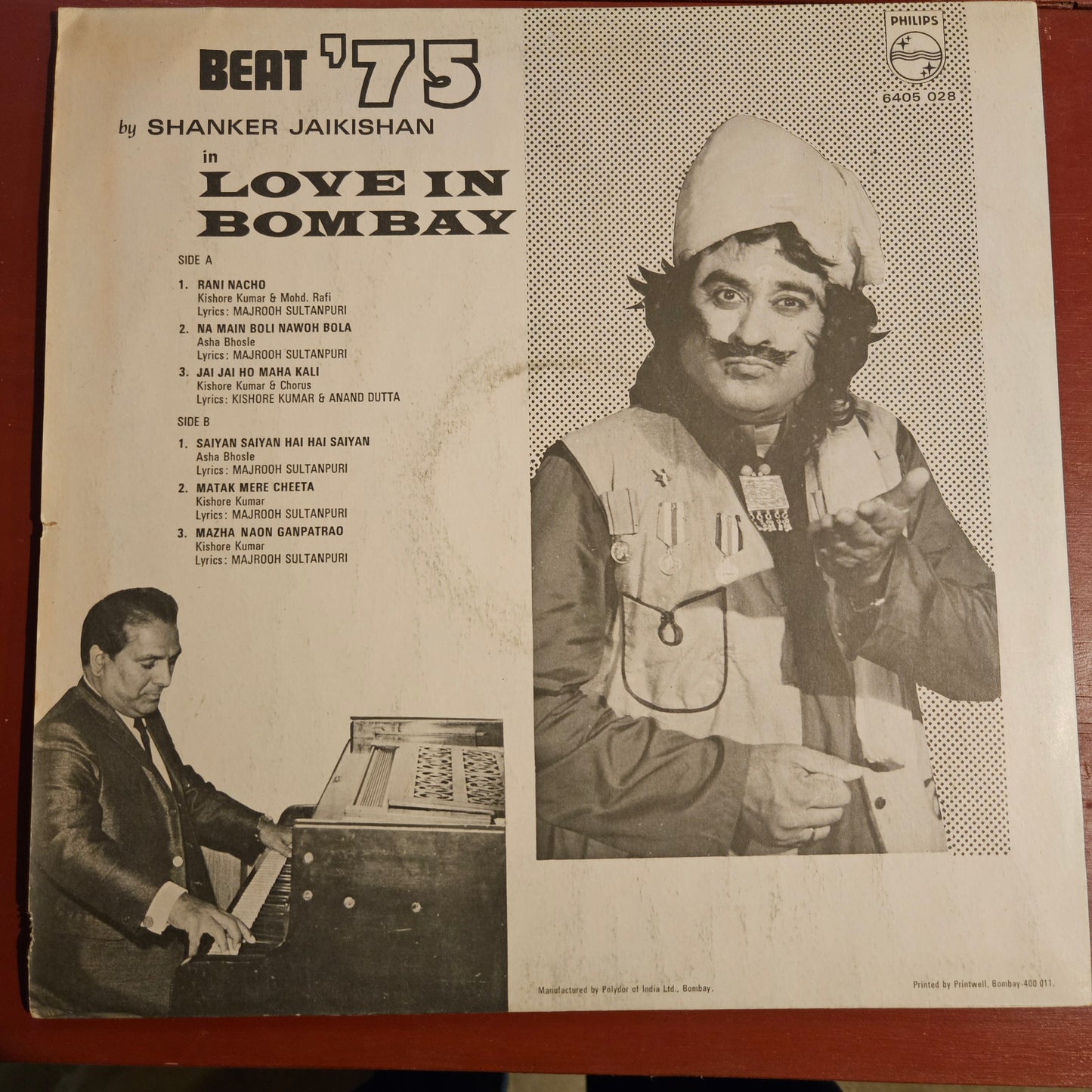 Shankar Jaikishan - Love in Bombay record in Near mint For kishore fans