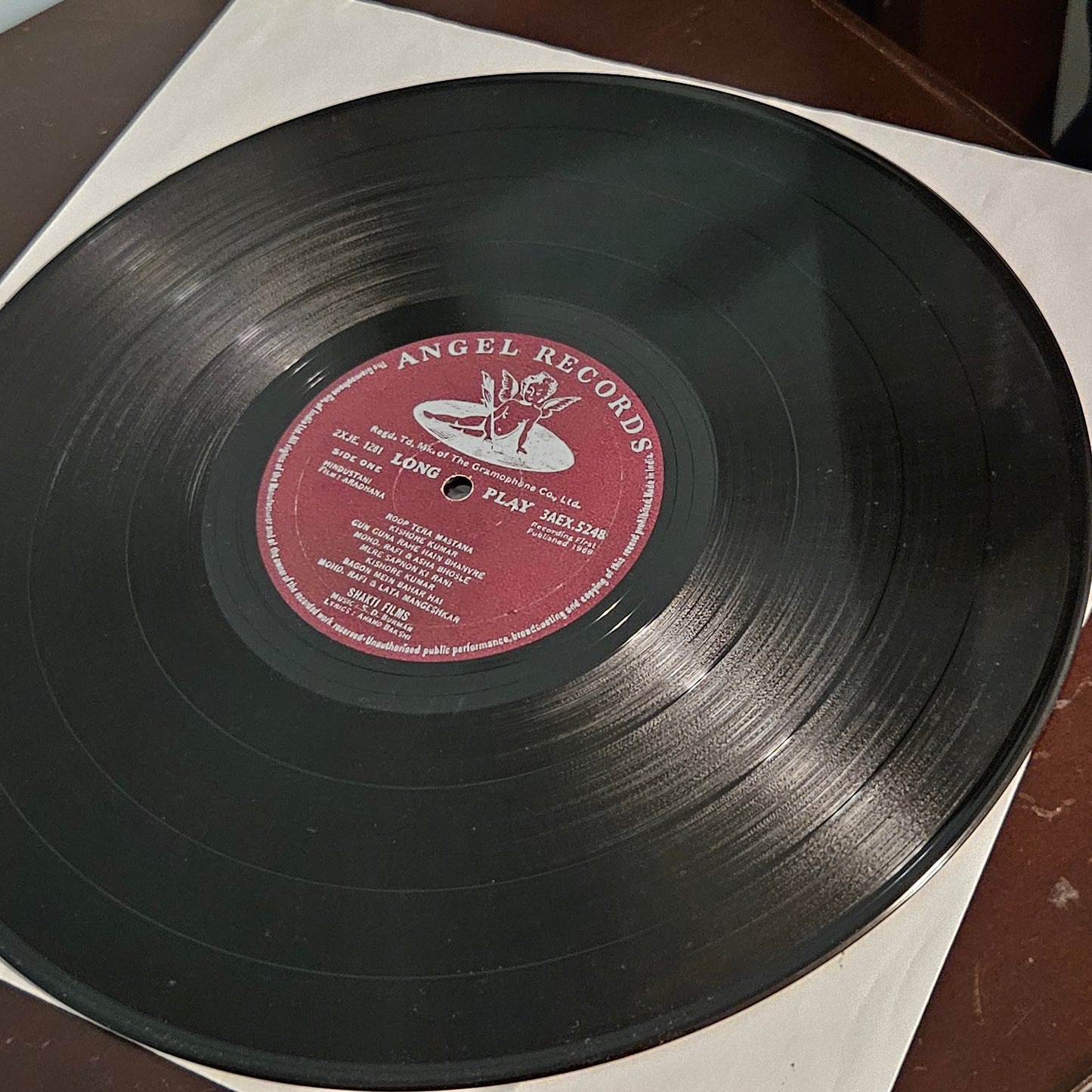 Aradhana - S. D. Burman , Kishore Kumar , Rajesh Khanna Superhit blockbuster 1st Angel record in excellent condition