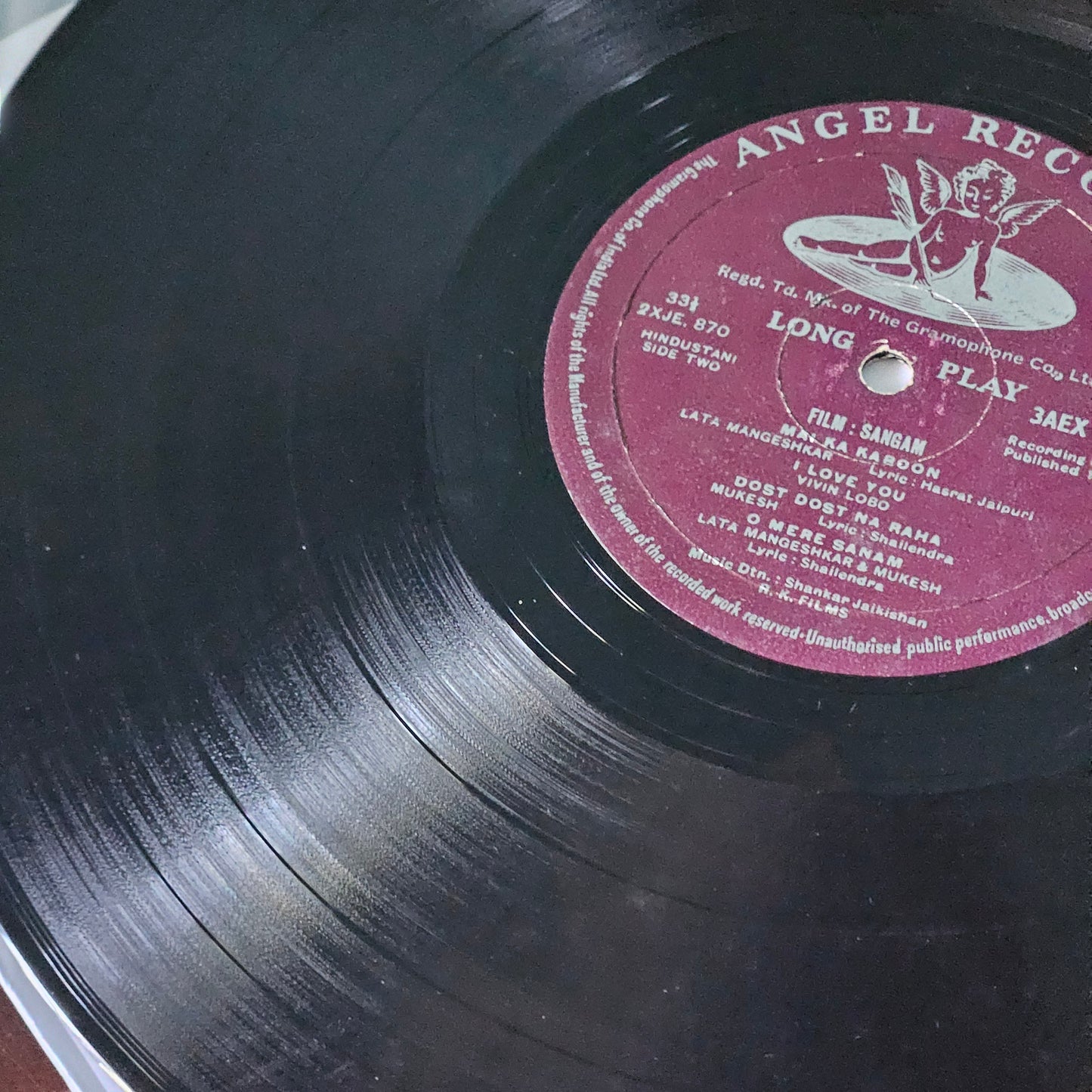 Sangam - Raj Kapoor and Shankar Jaikishan - 1st Angel in excellent condition