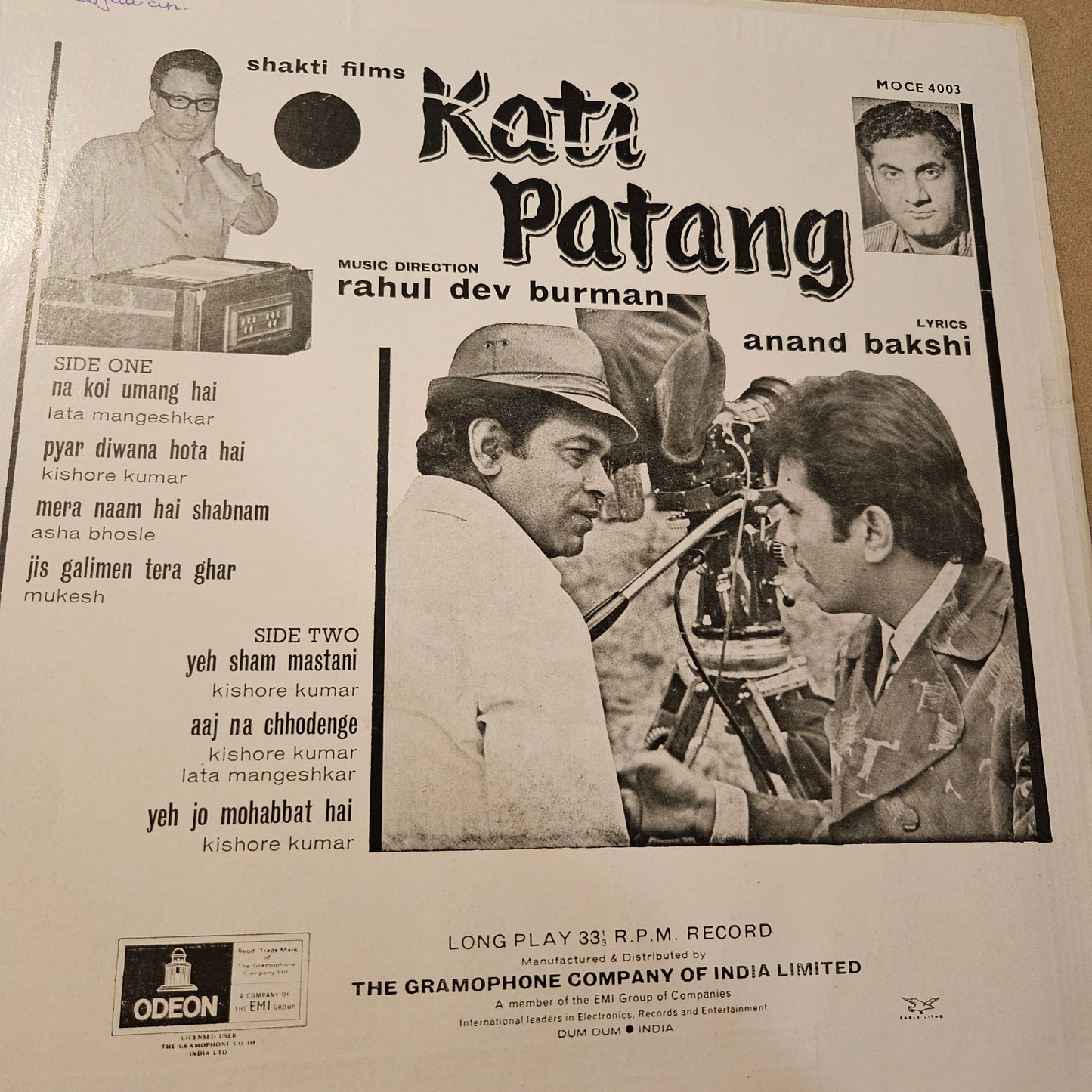 3 LPs package R. D. Burman blockbuster hits Apna Desh, Kati Patang and Caravan in Near mint