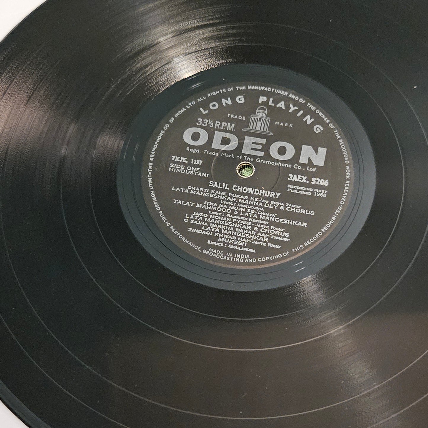 Salil chowdhury - His songs from hindi Films - odeon in excellent rare songs collection