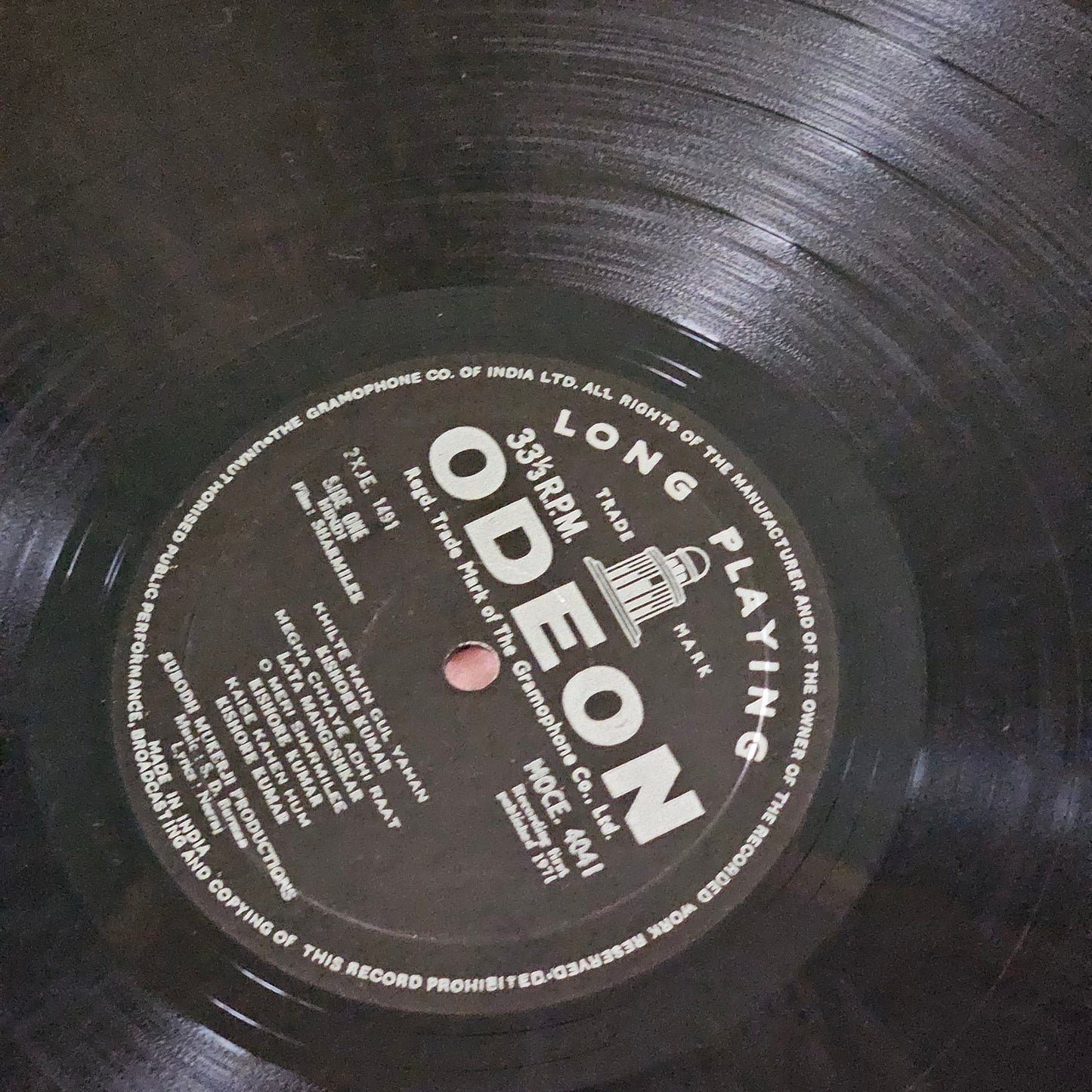 Sharmilee - Music by S D Burman - 1st ed. Odeon double ring excellent to near mint