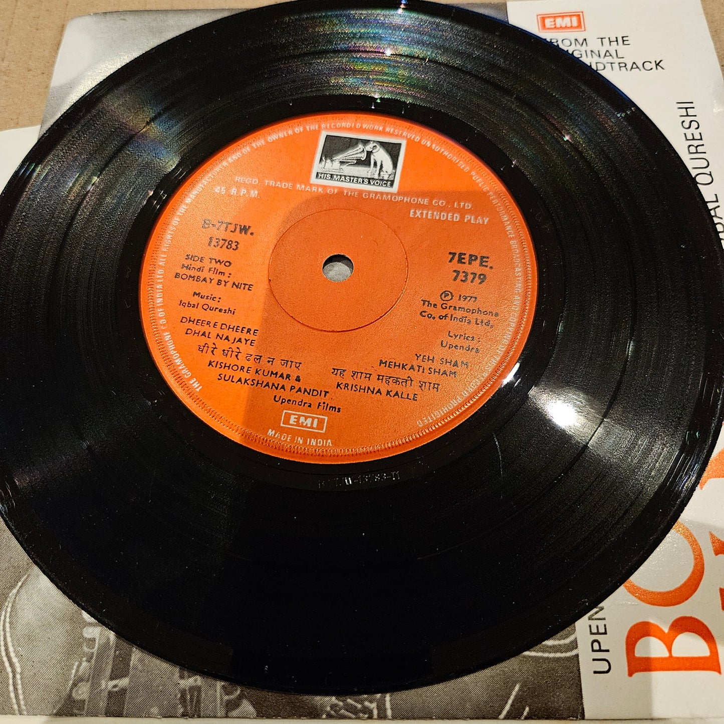 Bombay by Nite - Music iqbal Qureshi - in near mint - Rare Nostalgia