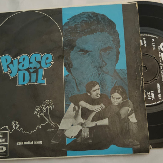 Pyase Dil -  Music Khayyam classic Odeon EP in VG+