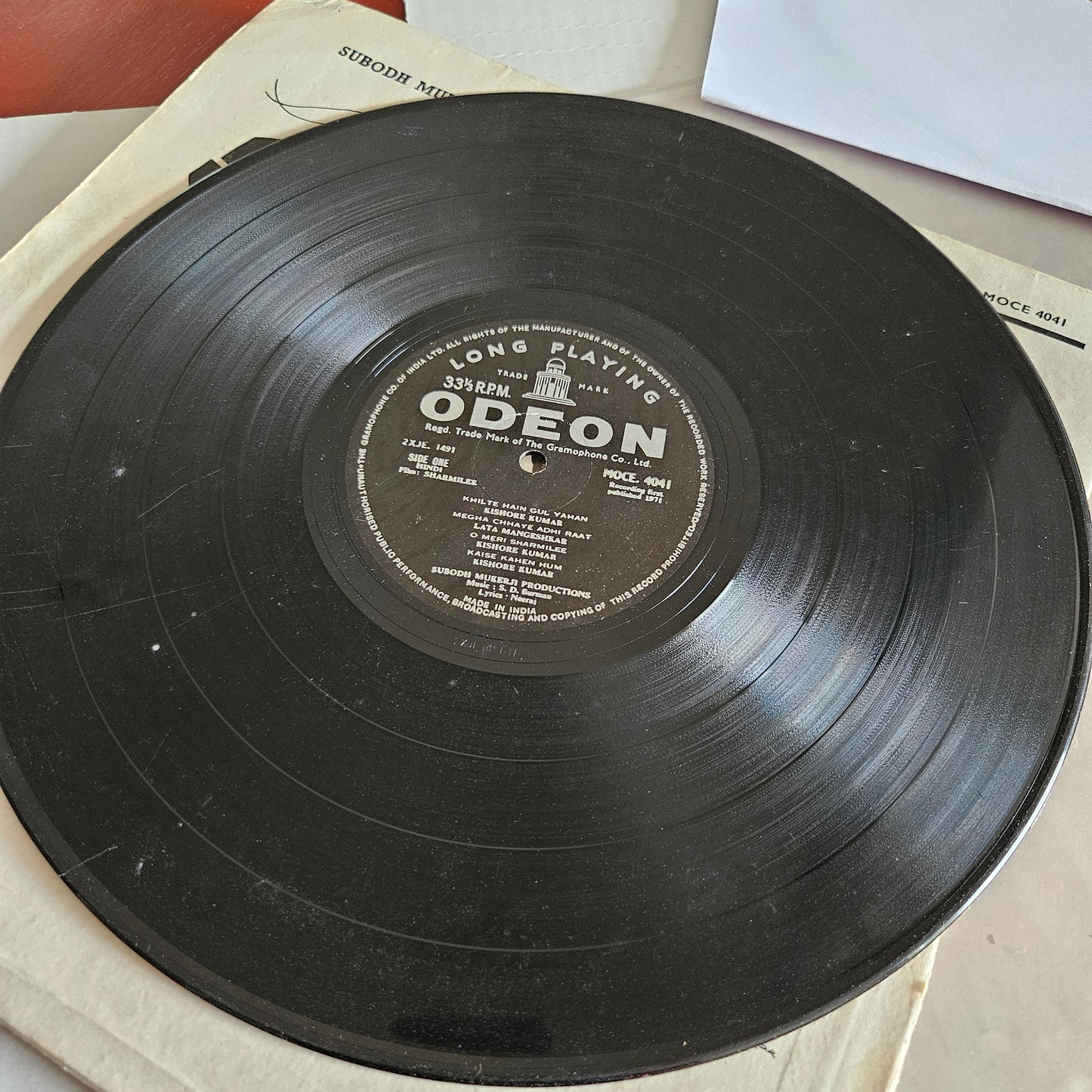 Sharmilee - S D Burman and eternal classic - Odeon Record in VG+