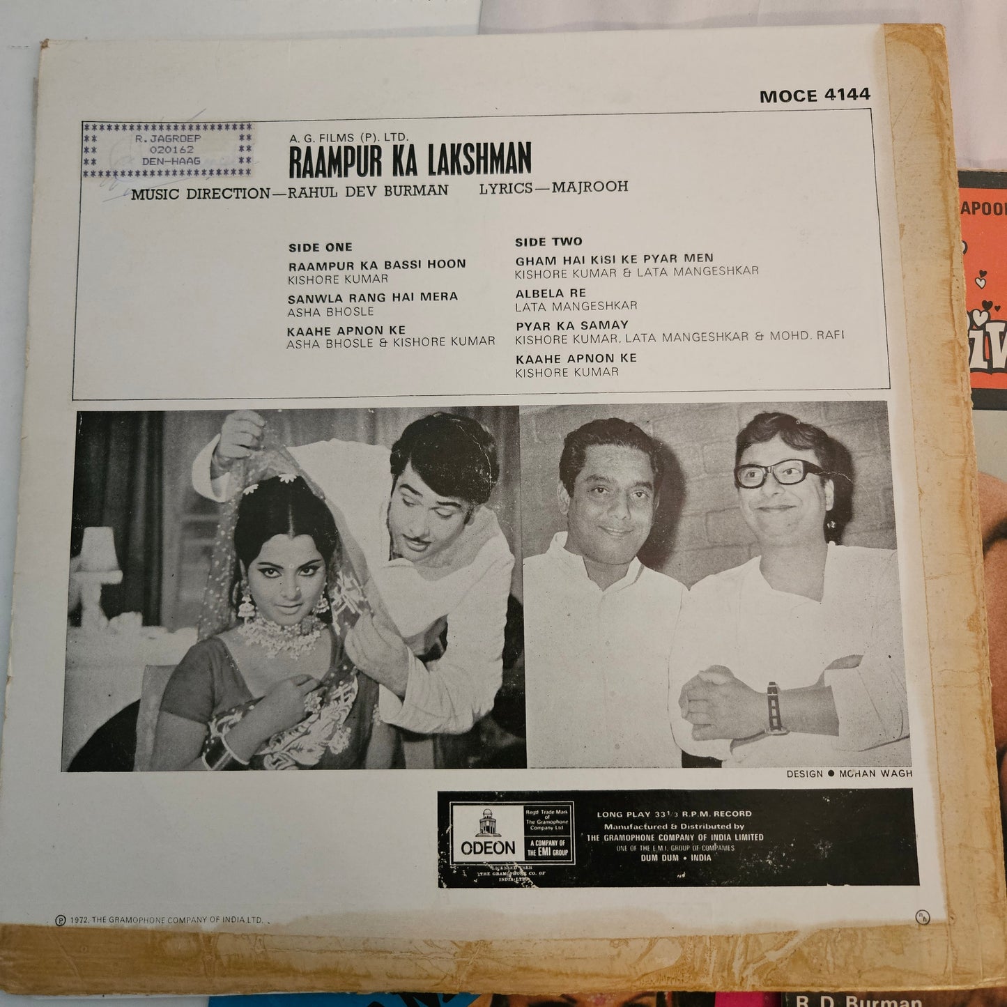 3 LPs package R D Burman and Randhir Kapoor in Excellent
