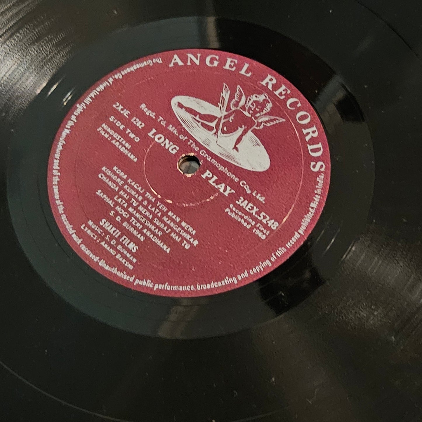 Aradhana - S. D. Burman , Kishore Kumar , Rajesh Khanna Superhit blockbuster 1st Angel record in excellent condition