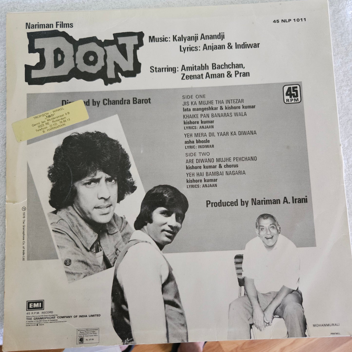 Don - Kalyanji Anandji superhit Psychedelic Funk in near mint