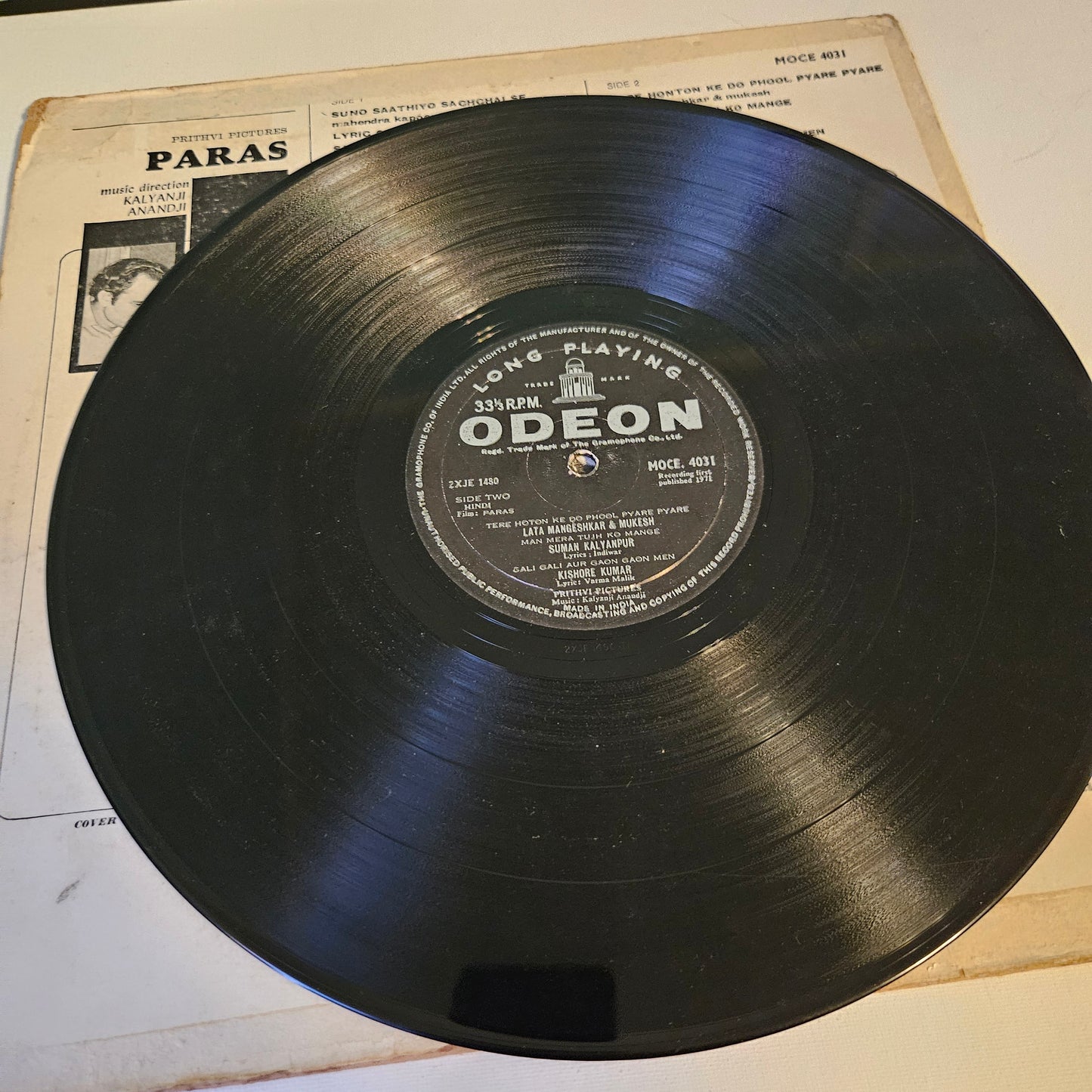 Paras - Kalyanji Anandji - Ring 1st odeon version in excellent