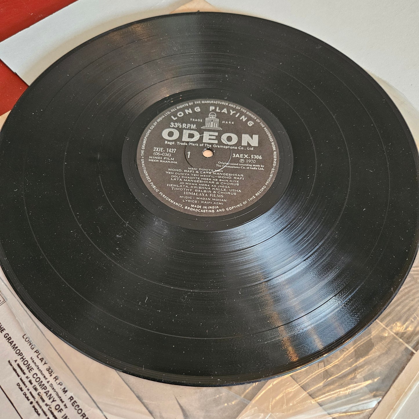 Heer Ranjha - madan Mohan record in excellent condition
