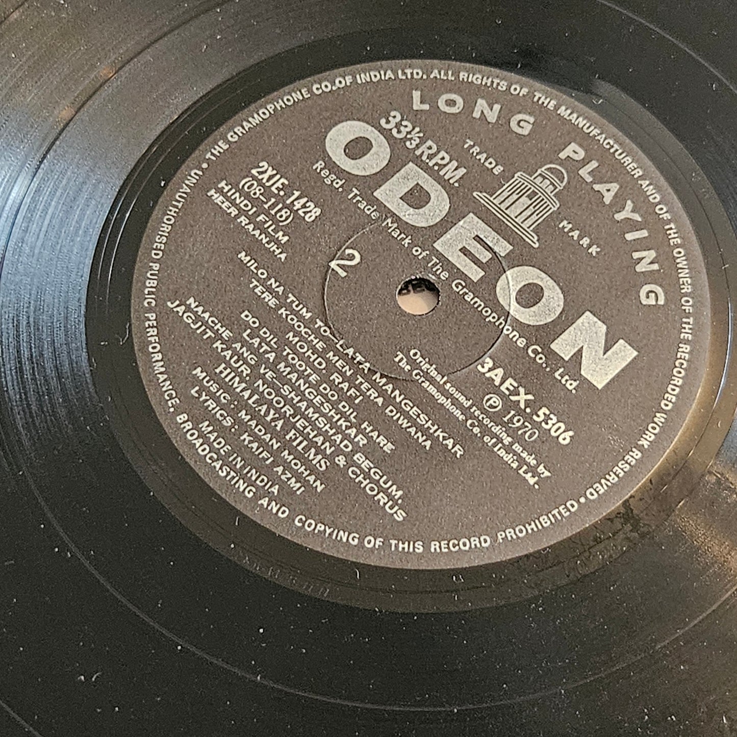 Heer Ranjha - madan Mohan record in excellent condition
