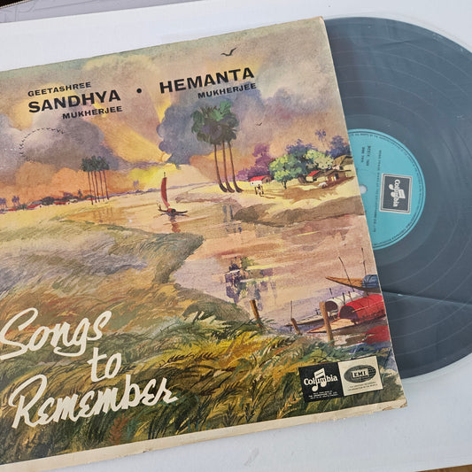 Bengali songs - Hemanta Kumar amd Sandhya Mukherjee - Songs to remember in near mint - 33ESX 4255