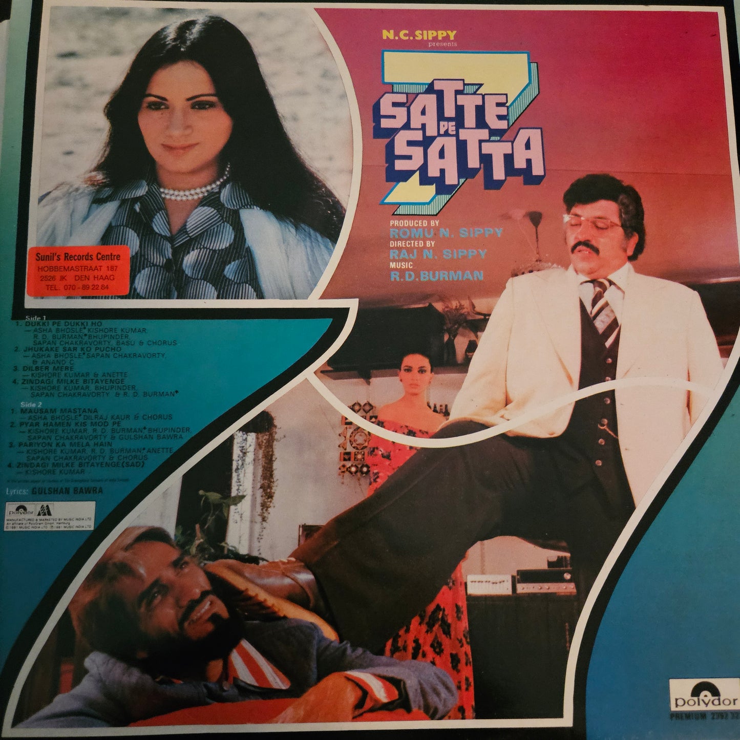 4 Superhit LPs package Amitabh and R D Burman and in excellent, satte pe Satta, kaalia, Mahaan and Pukar