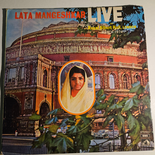 Lata Mangeshkar -1st edition Live at Royal Albert Hall 1974 2 LP set VG+ to Excellent