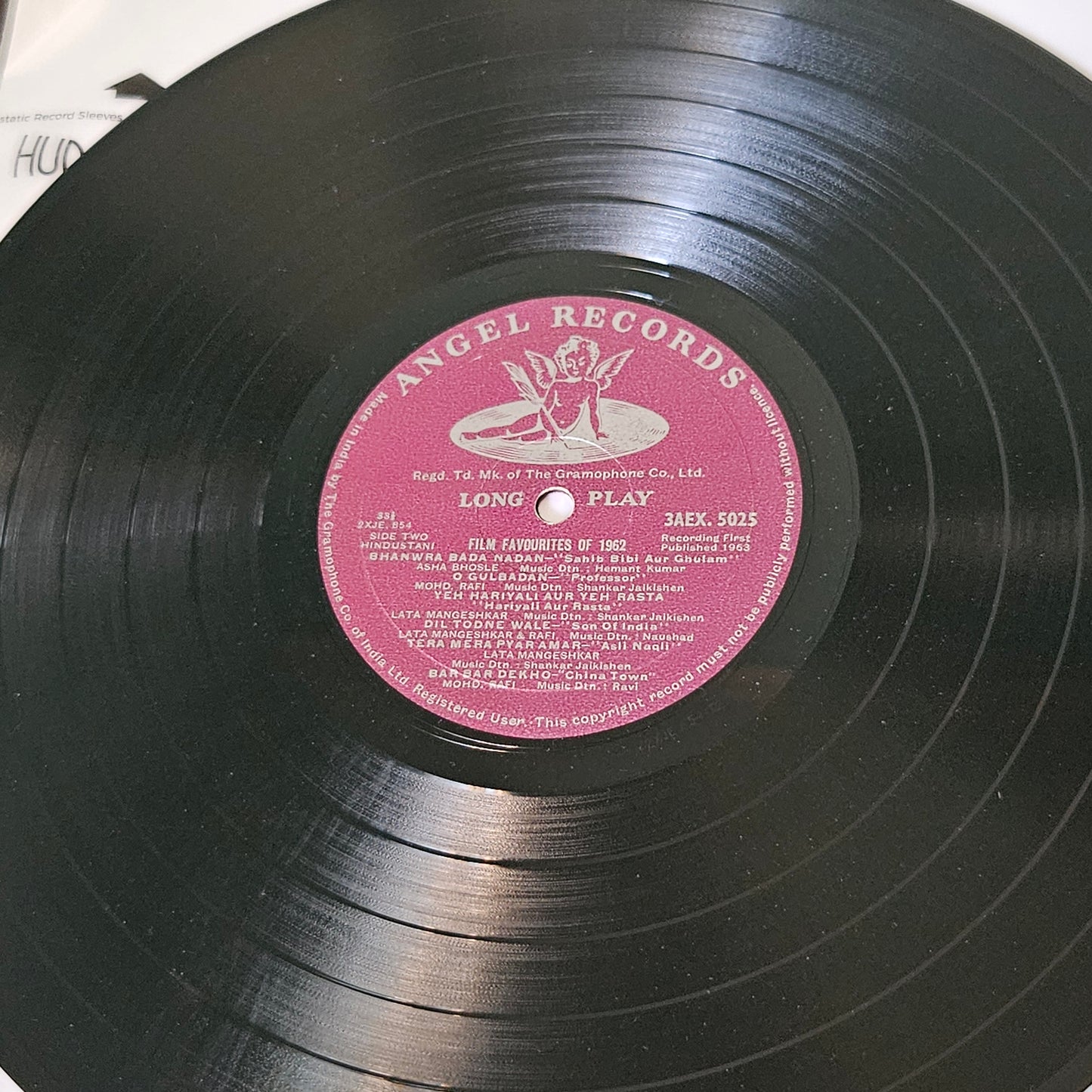 Various -Film Favourites Of 1962- Film Hits - 1st Angel excellent to Near mint and cover in superb condition