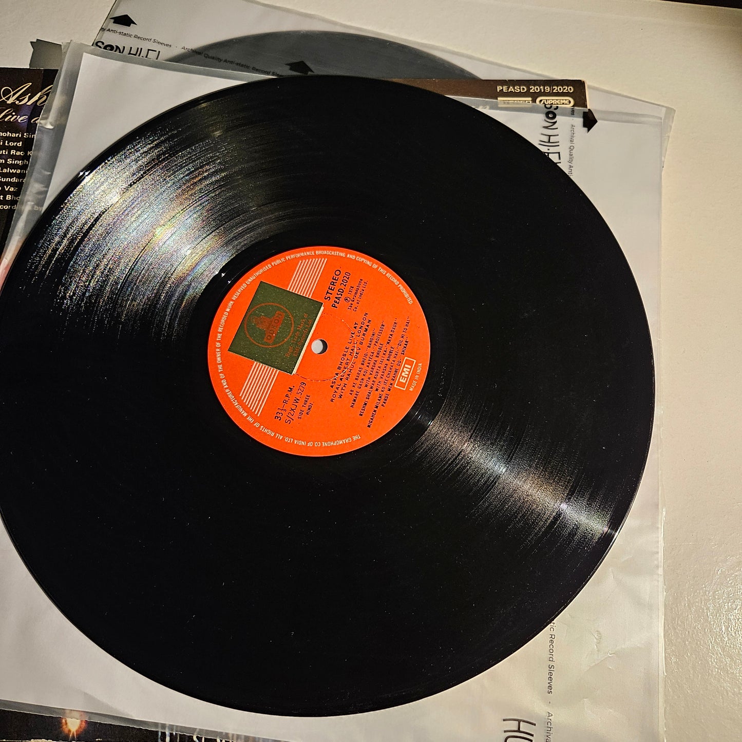 R D Burman & Asha Bhsole Live at Royal Albert Hall 2 LP set near mint Pristine