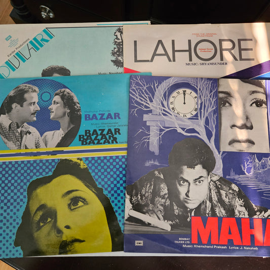 4 LPs s All time Classics Latas Early years LAHORE,BAZAR, DULARI and MAHAL in Near mint and pristine