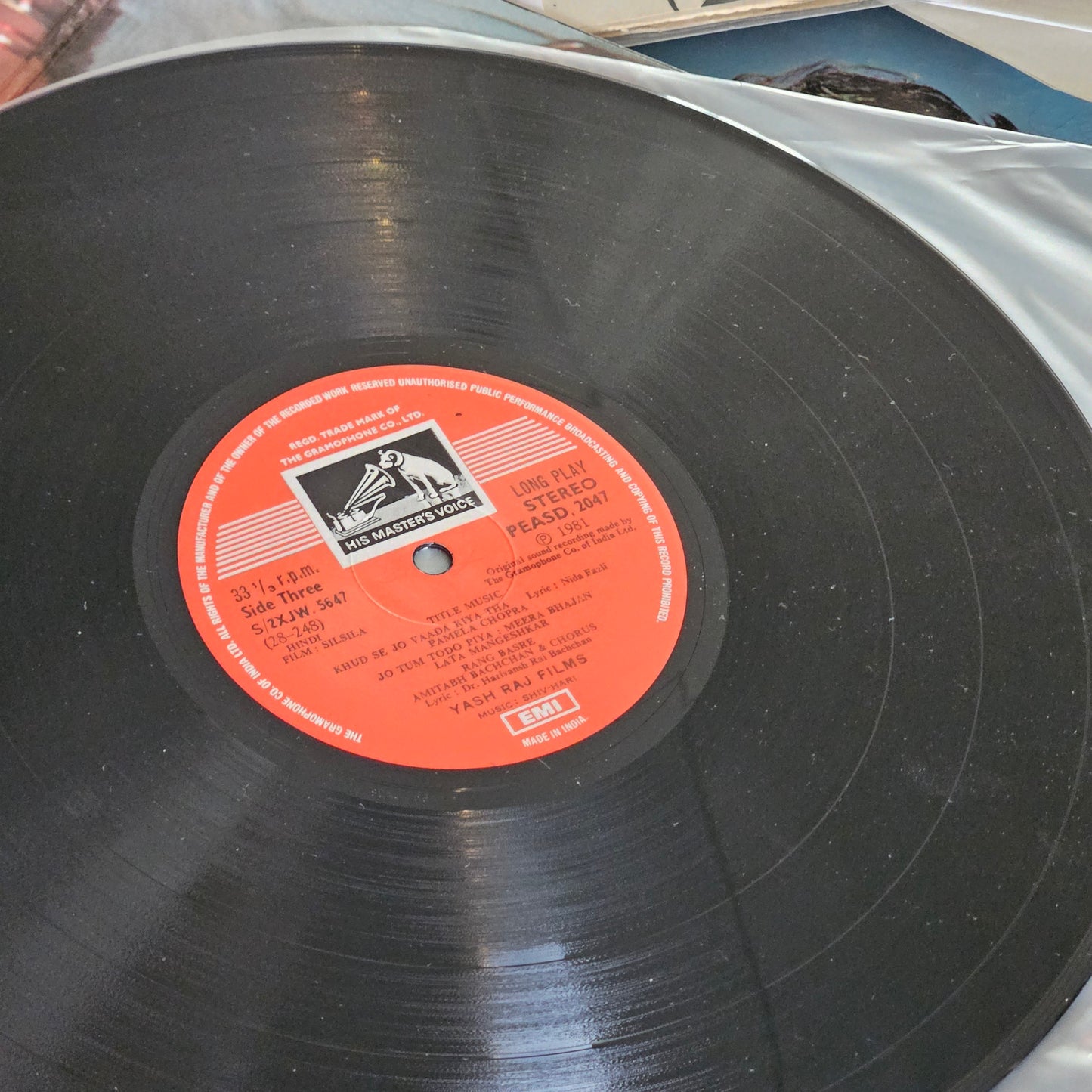 Silsila - Shiv Hari and Yash Chopra classic collectible 2 LP set in excellent to near mint, flawless gatefold cover