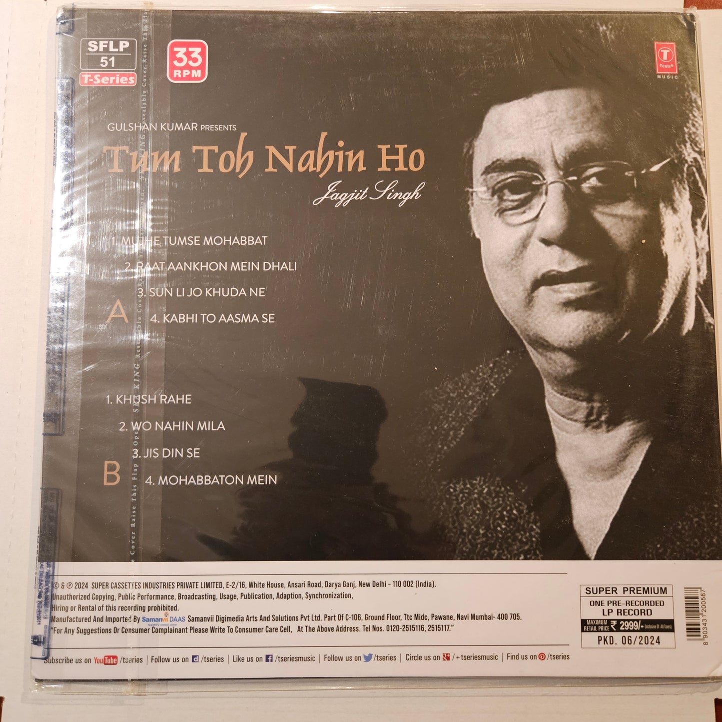 Tum to Nahin Ho - By Jagjit Singh - new release - brand new sealed