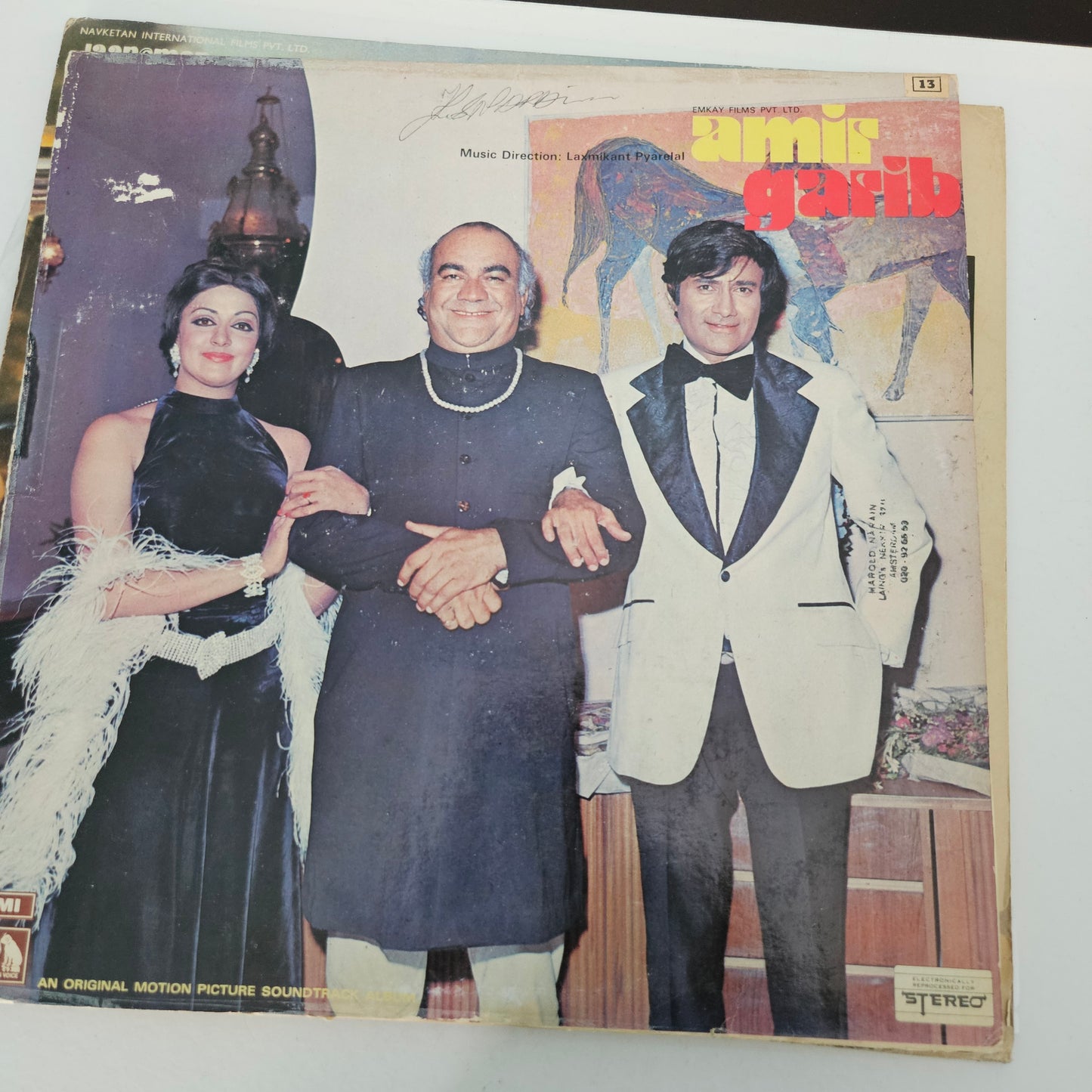3 LPs Dev Anand amd Kishore Superhit Lps collection Jaaneman, Amir Garib and Sahib Bahdur in excellent condition