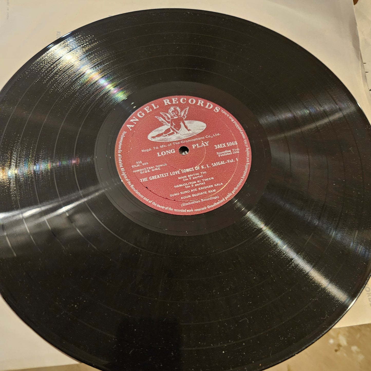 Box Set K. L. Saigal - 2 Lp set Greatest Love Songs Of K. L. Saigal Vol 1 and Vol 2 n 1st Angel Excellent condition