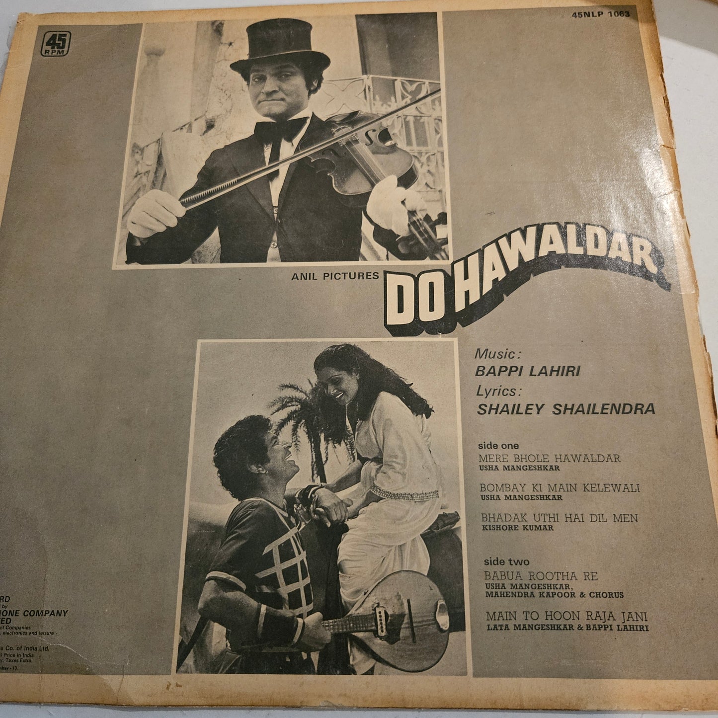 Do Hawaldar - Bappi Lahiri superhit disco in near mint