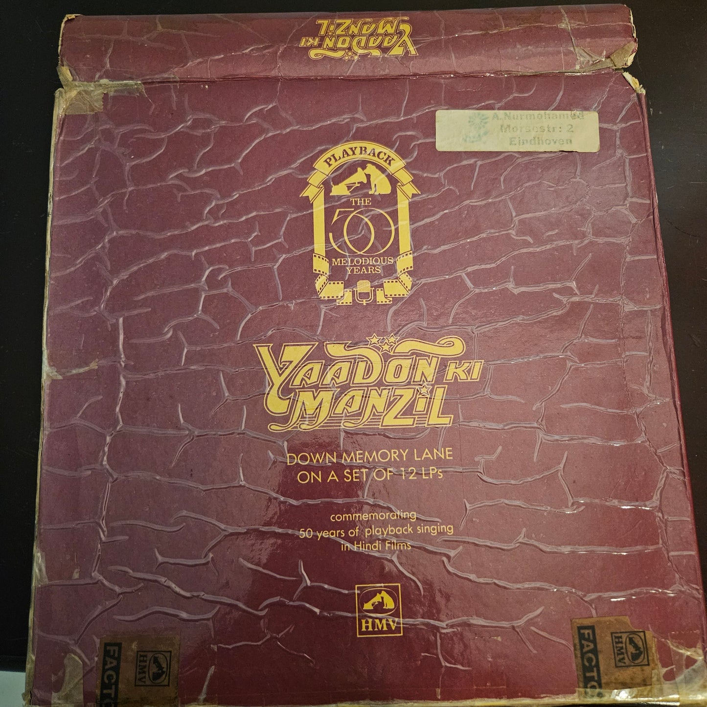 Yaadon Ki Manzil - Down Memory Lane - 12 LP set in Near Mint condition. Read description for album Details