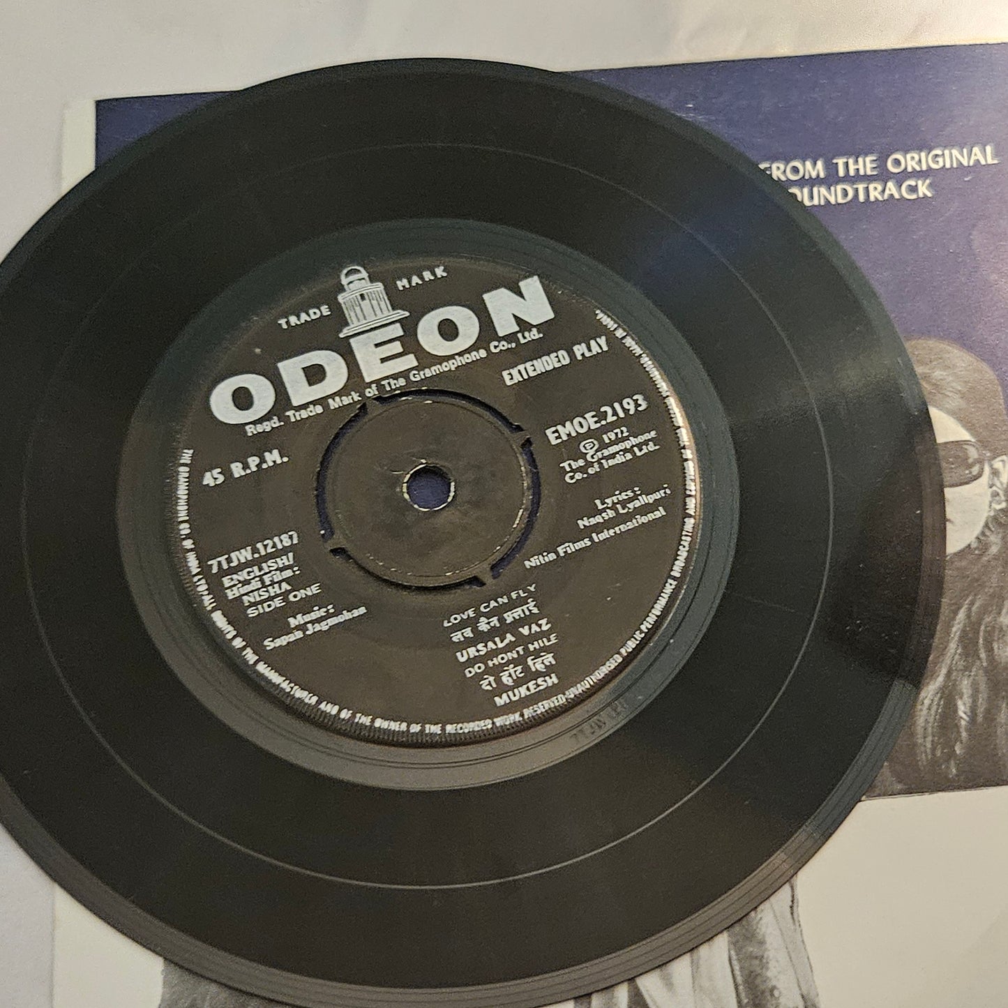 Nisha - Music by Sapan Jagmohan Rare Ep in excellent condition