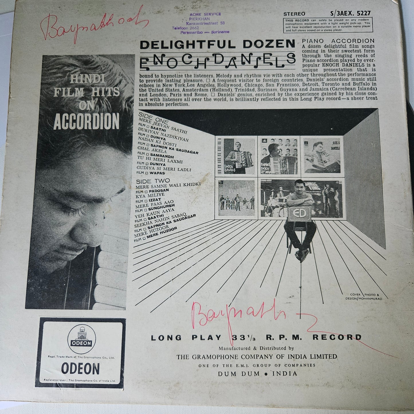 Enoch Daniel's Delightful Dozen 1st Ring Odeon in VG