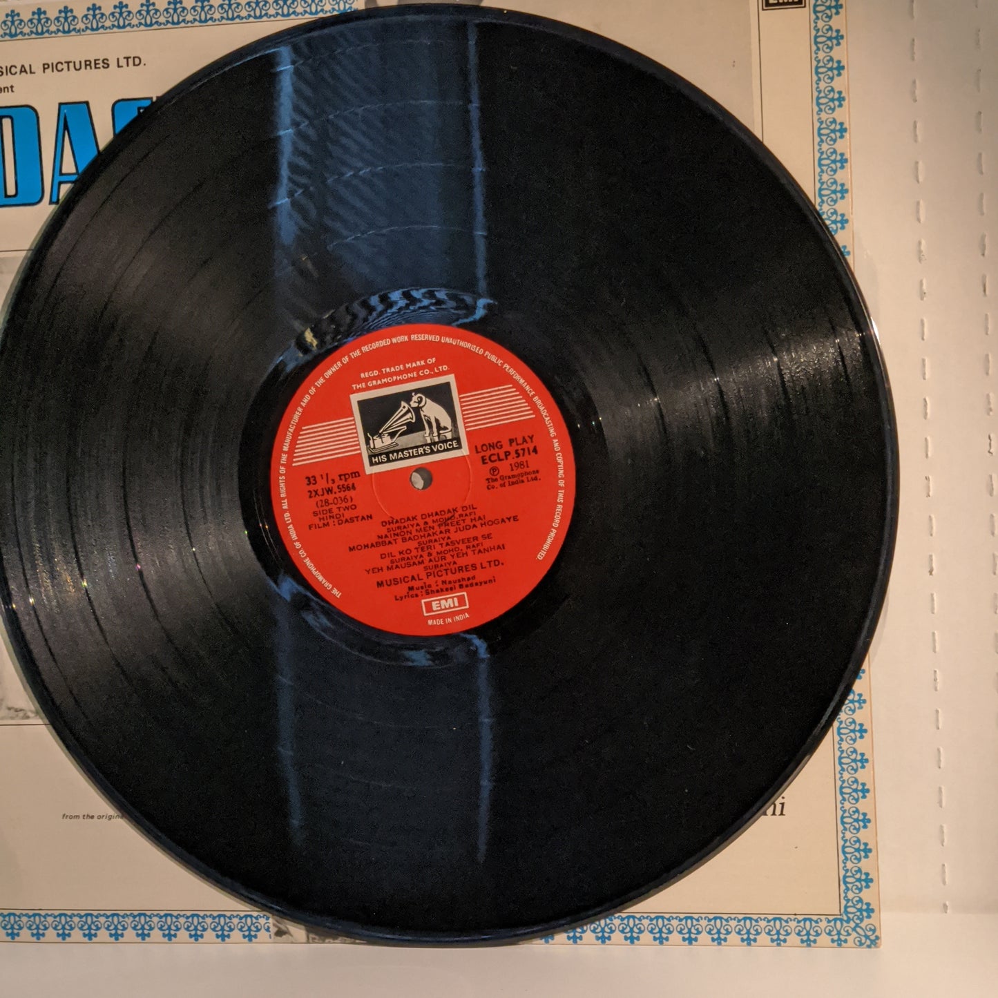DASTAN - Music by NAUSHAD - near MINT