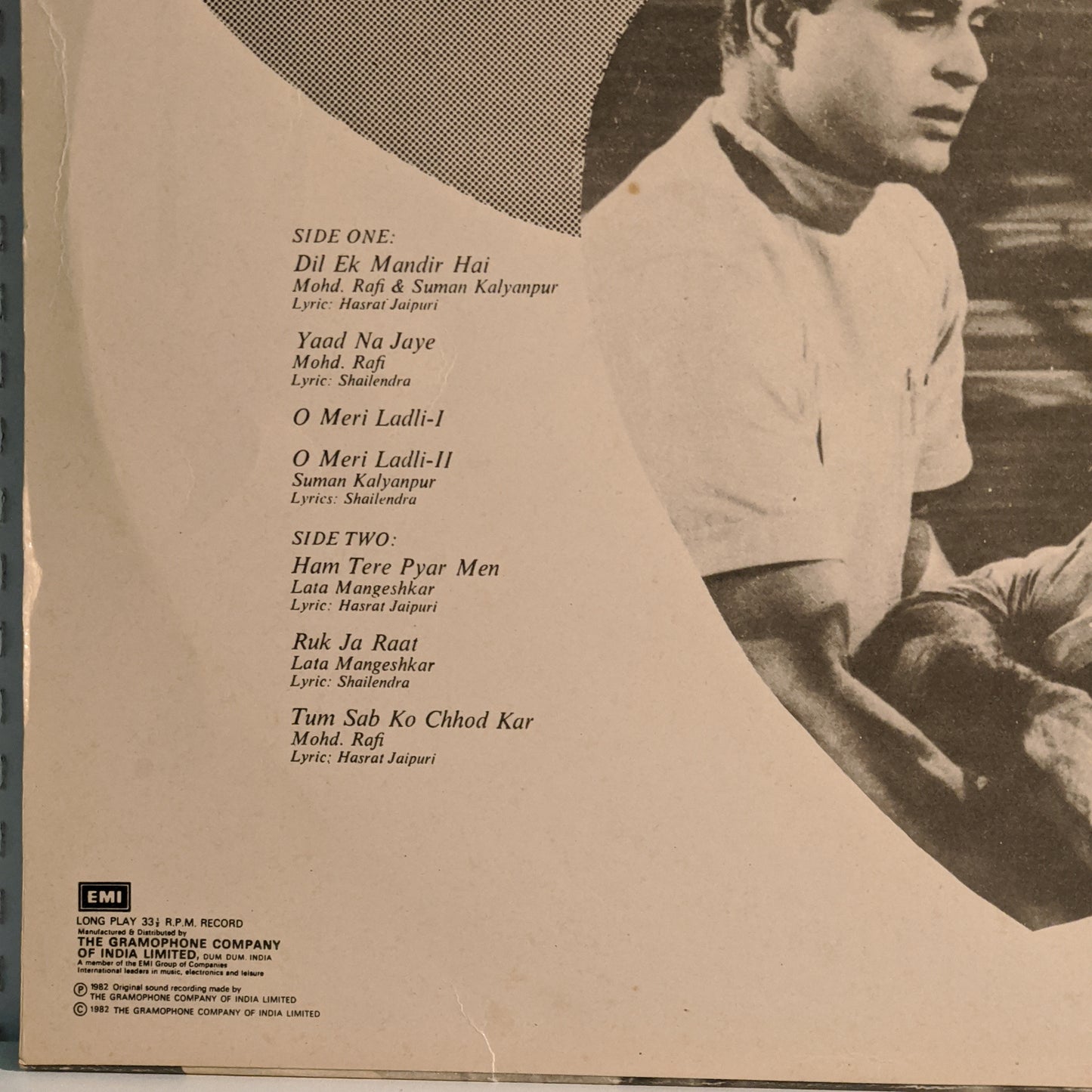 DIL EK MANDIR - Music by Shankar Jaikishan in excellent