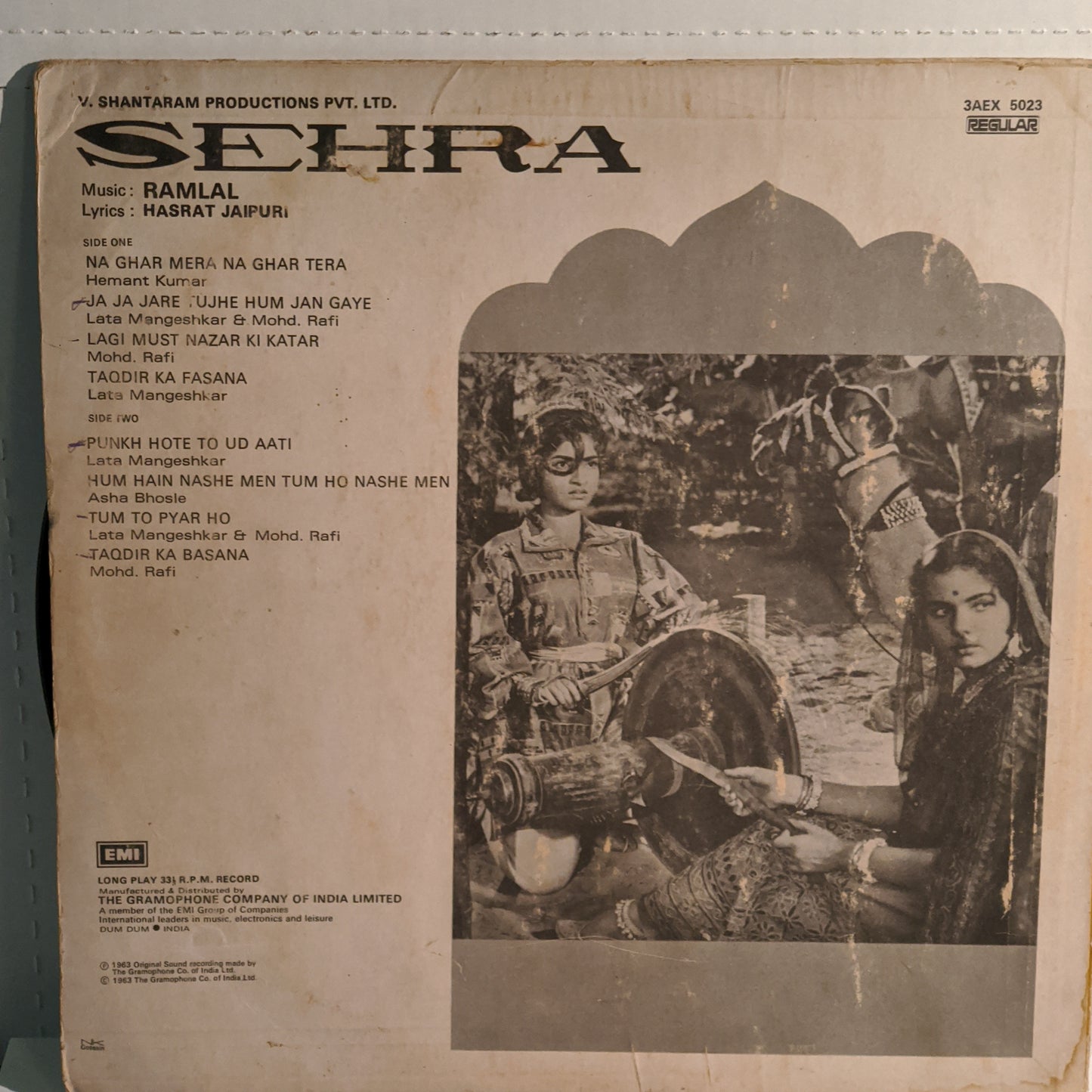SEHRA - RAMLAL and V Shantaram VG