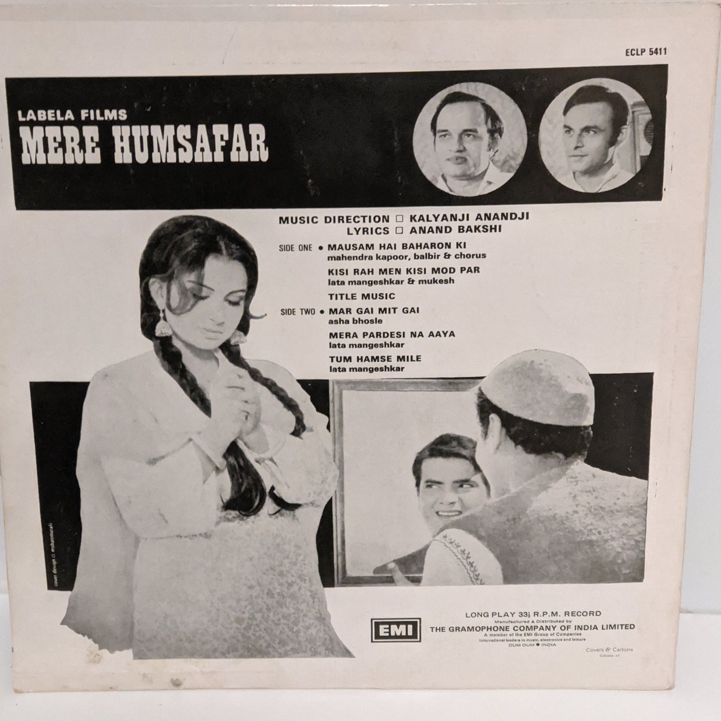 Mere Humsafar - Music by Kalyanji Anandji in VG+