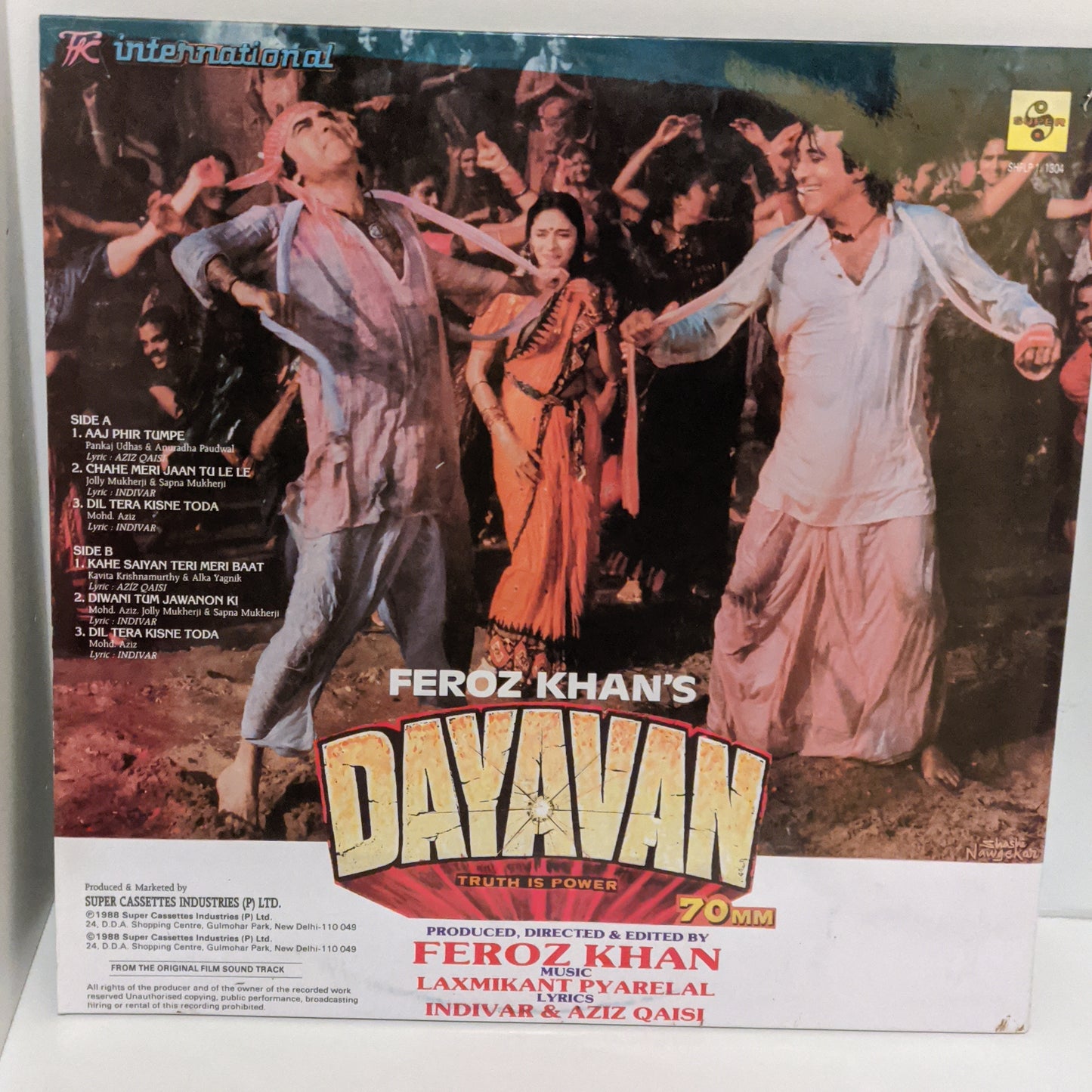 Dayavan - Laxmikant Pyarelal Gatefold 1st Issue MInt