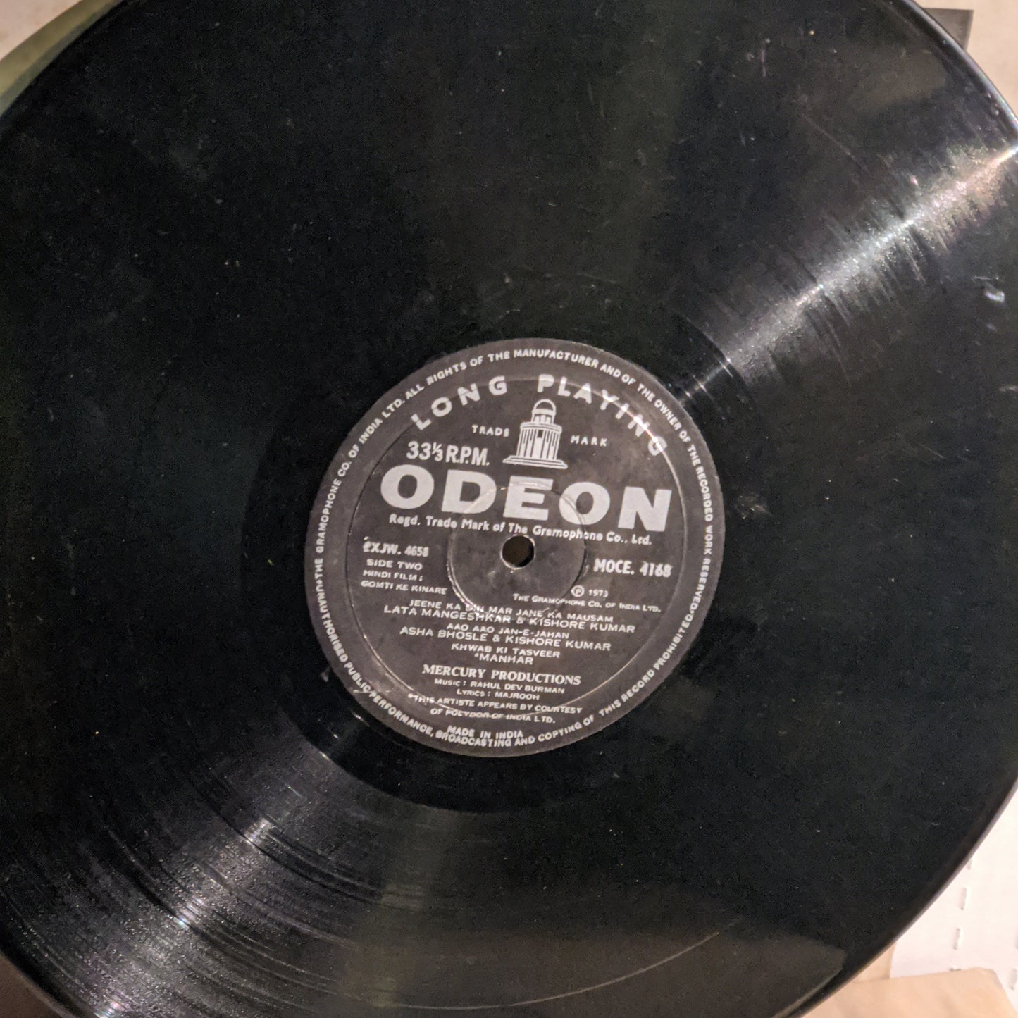 Gomti ke Kinare - Odeon 1st issue R D Burman Excellent Record
