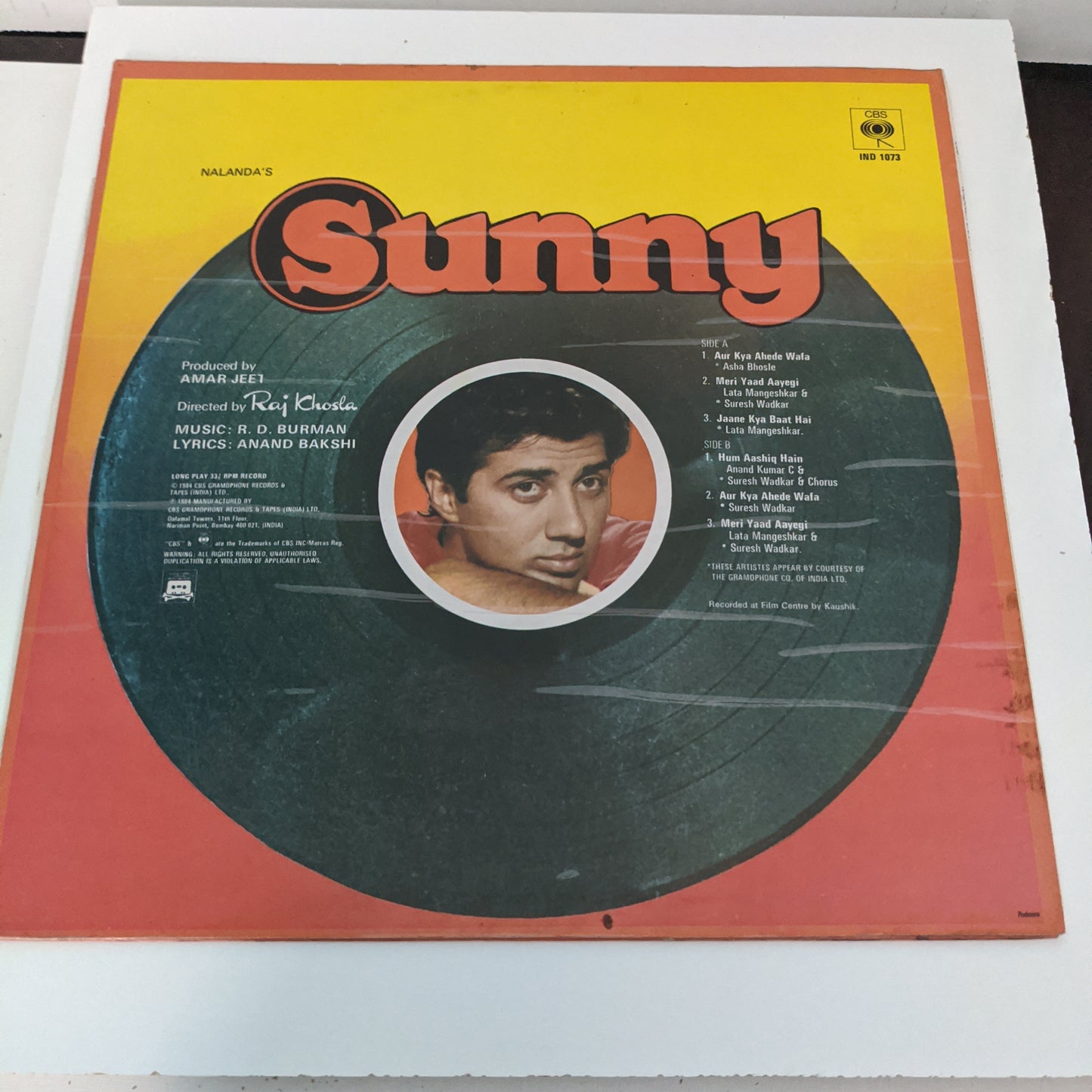 SUNNY - R D Burman classic with Lata, Asha and Suresh Wadkar In excellent condition