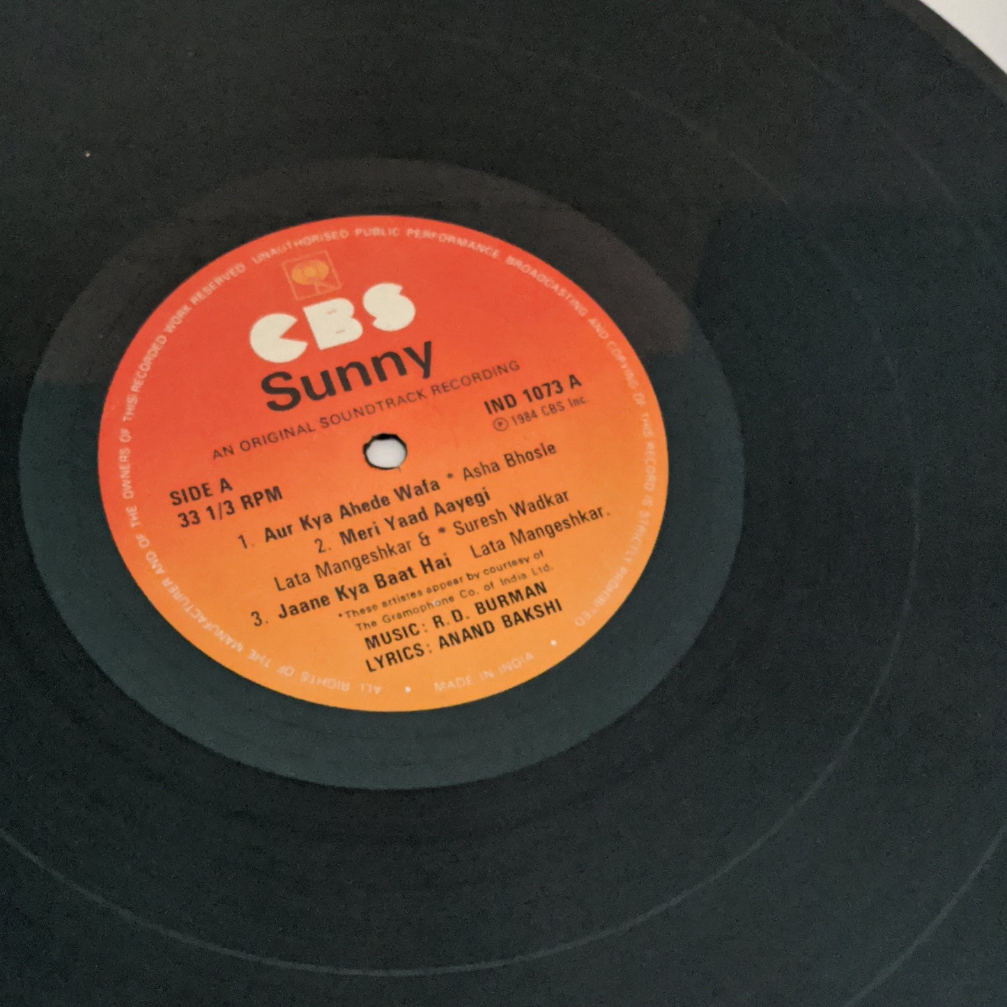 SUNNY - R D Burman classic with Lata, Asha and Suresh Wadkar In excellent condition
