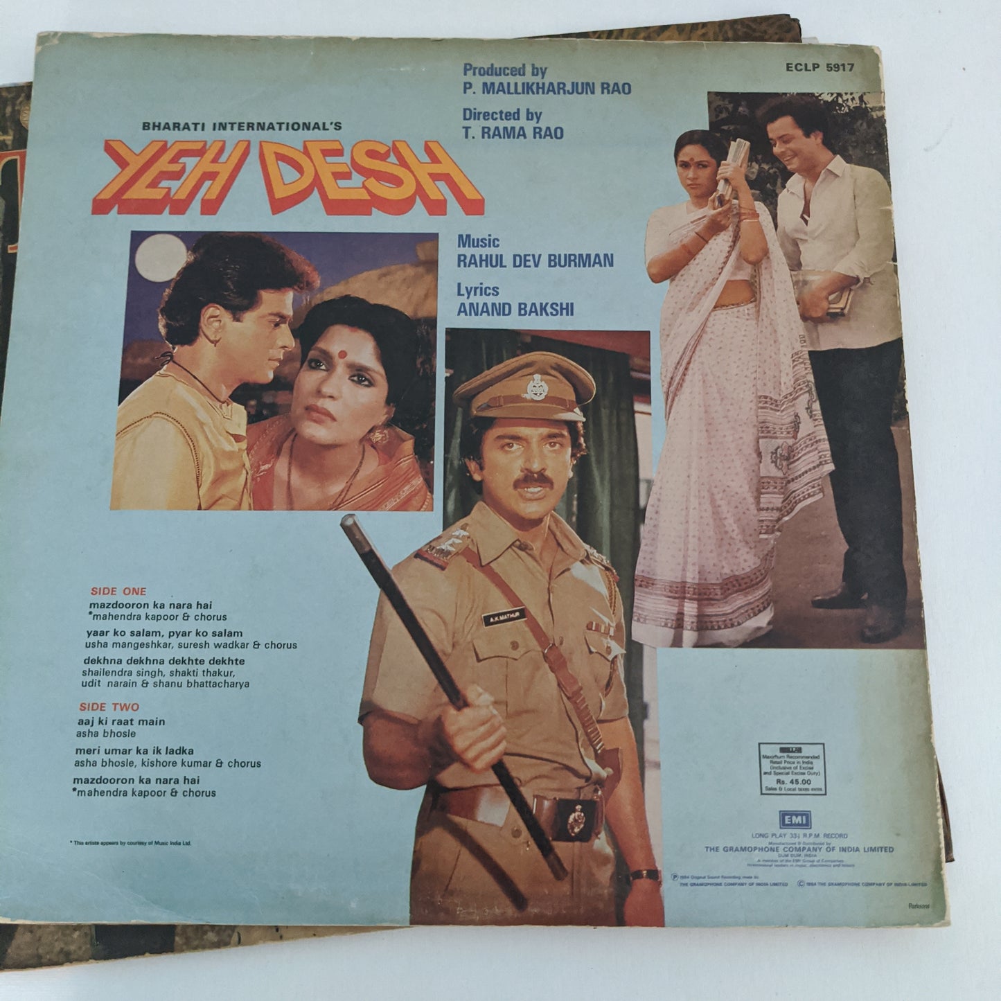 Takkar + Gehra Zakham + Yeh Desh - Music by R D Burman blast 3 LPs odd lot Psych funk
