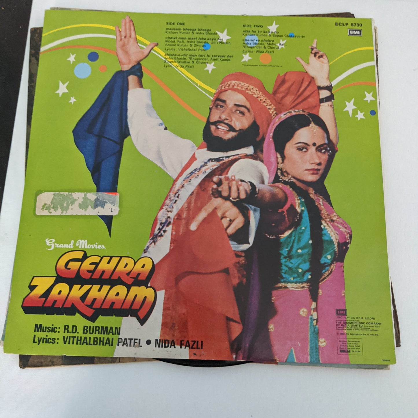 Takkar + Gehra Zakham + Yeh Desh - Music by R D Burman blast 3 LPs odd lot Psych funk