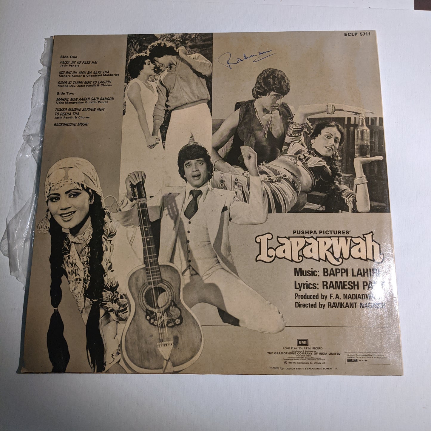 LAPARWAH - Bappi Lahiri Record in excellent condition