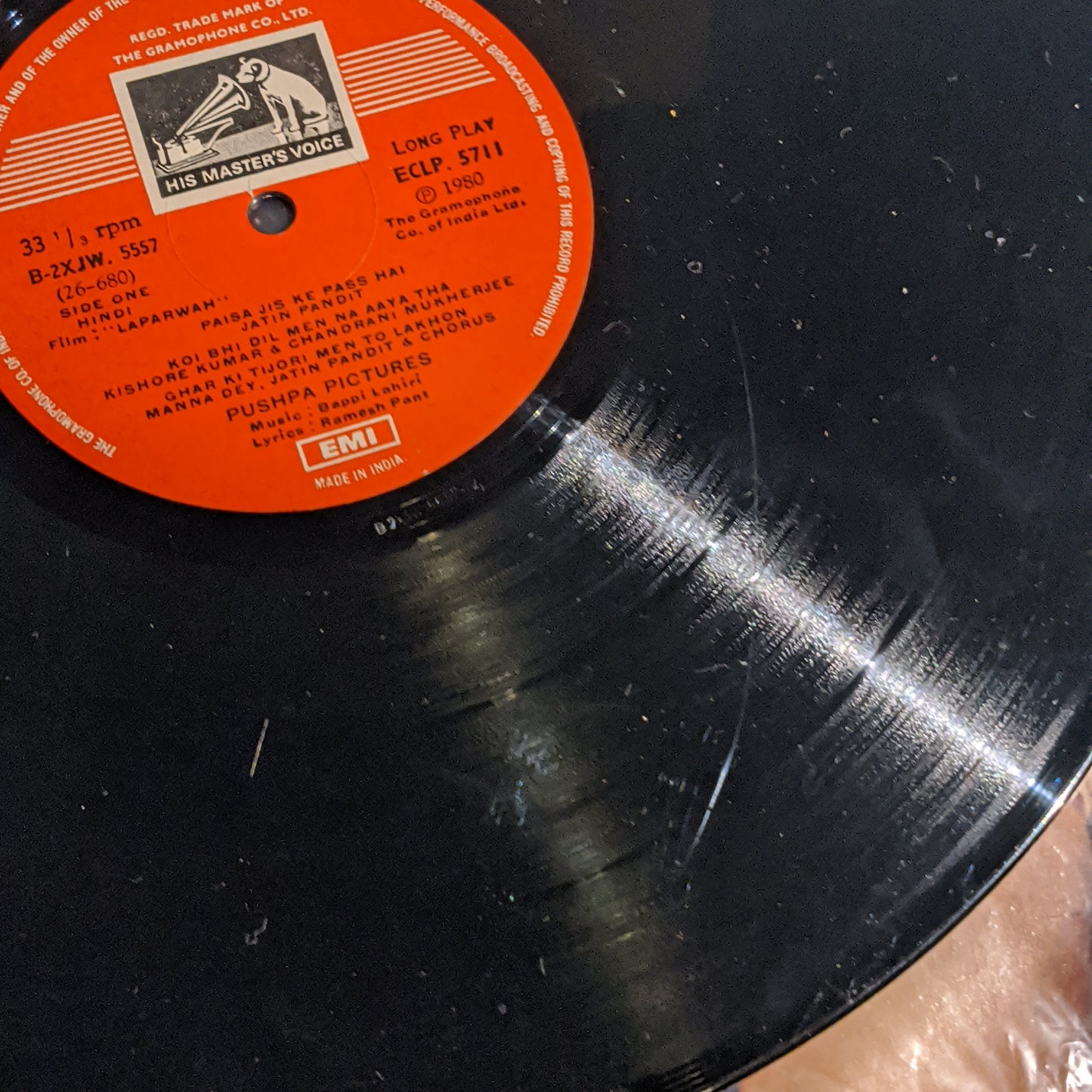 LAPARWAH - Bappi Lahiri Record in excellent condition