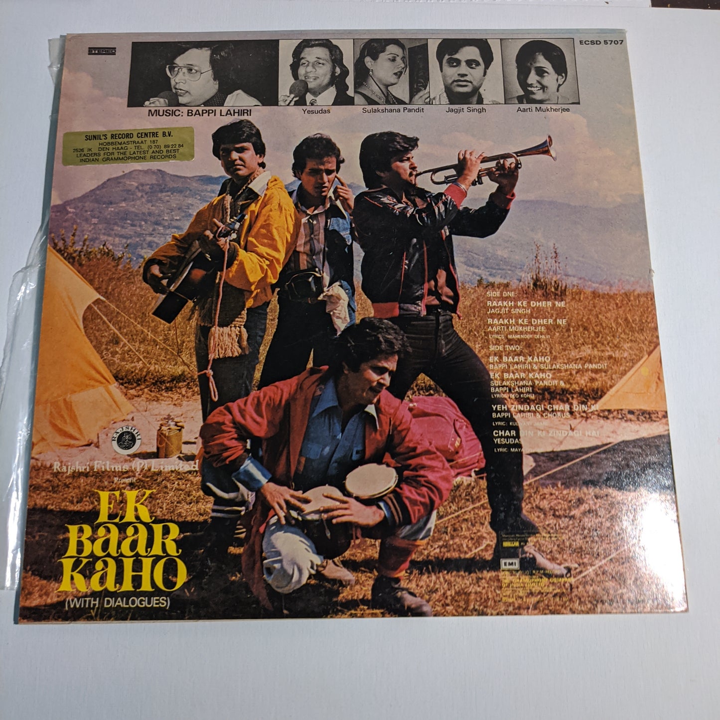 Ek Baar Kaho - Bappi Lahiri record in gatefold features Jagjit Singh ghazal in Near Mint Condition