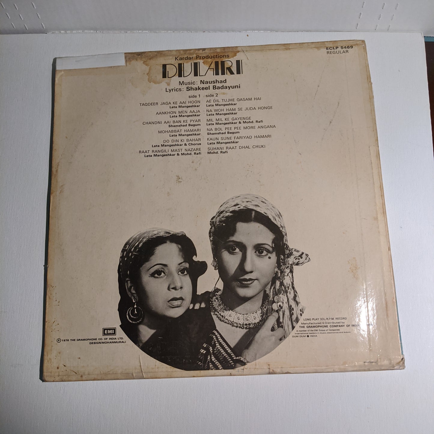 Dulari Naushad classic Rafi Lata excellent condition. suhani raat dhal chuki
