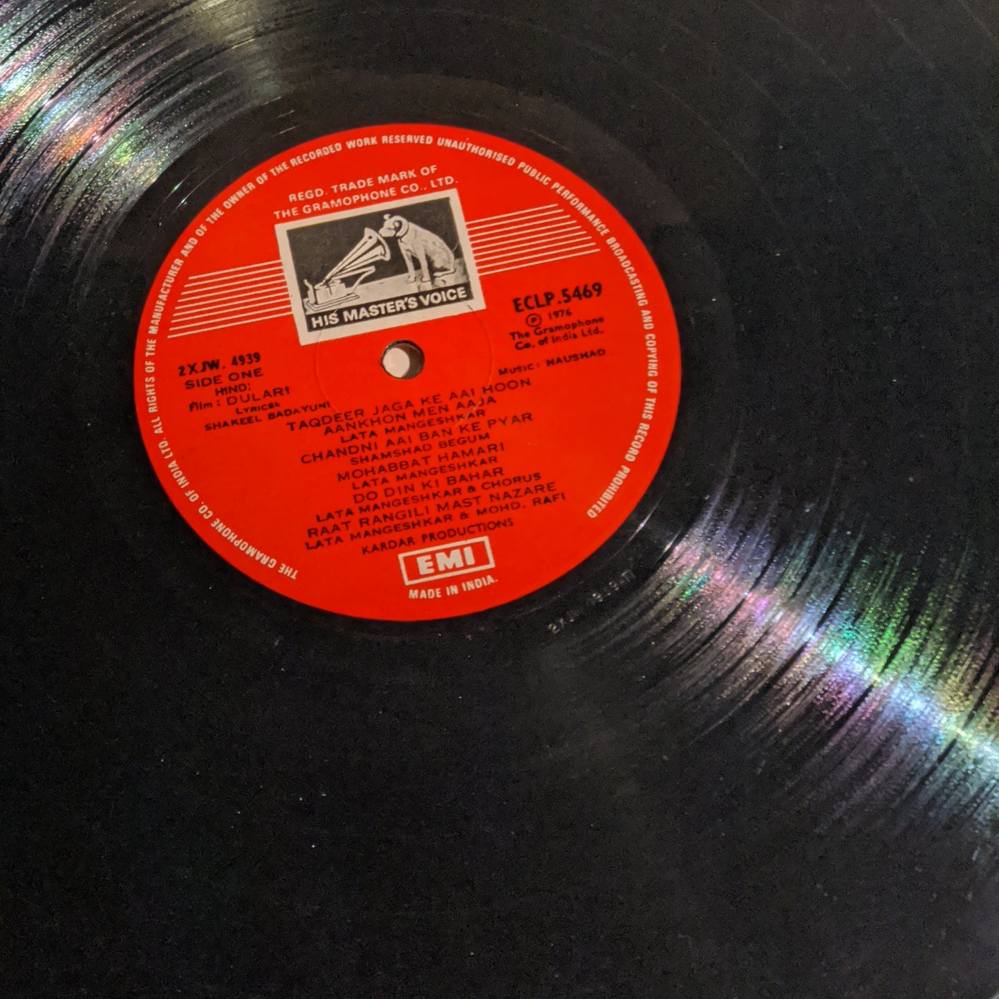 Dulari Naushad classic Rafi Lata excellent condition. suhani raat dhal chuki
