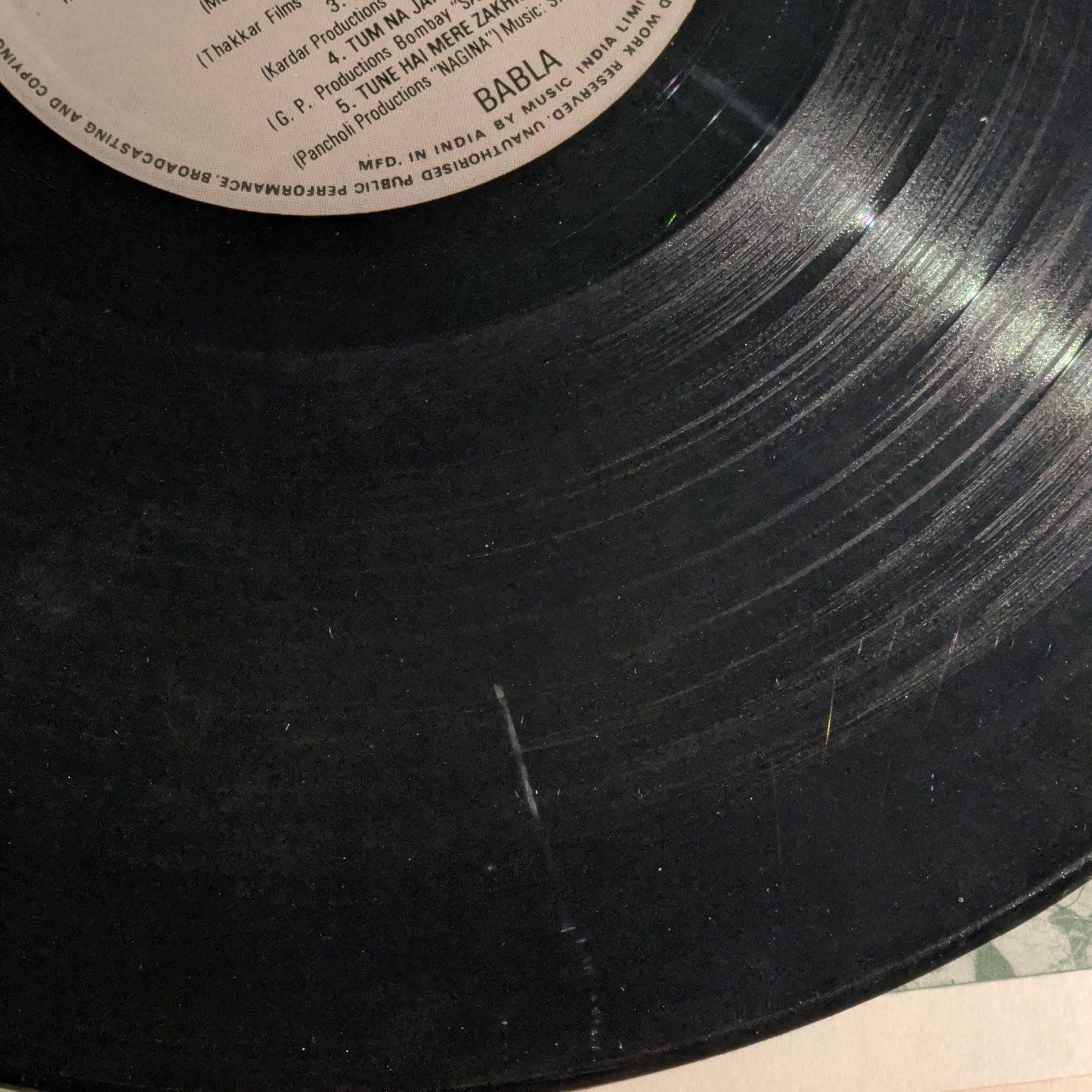 Babla - YESTERDAY ONCE MORE - Indian pop record Instrumental in stereo in Near Mint condition