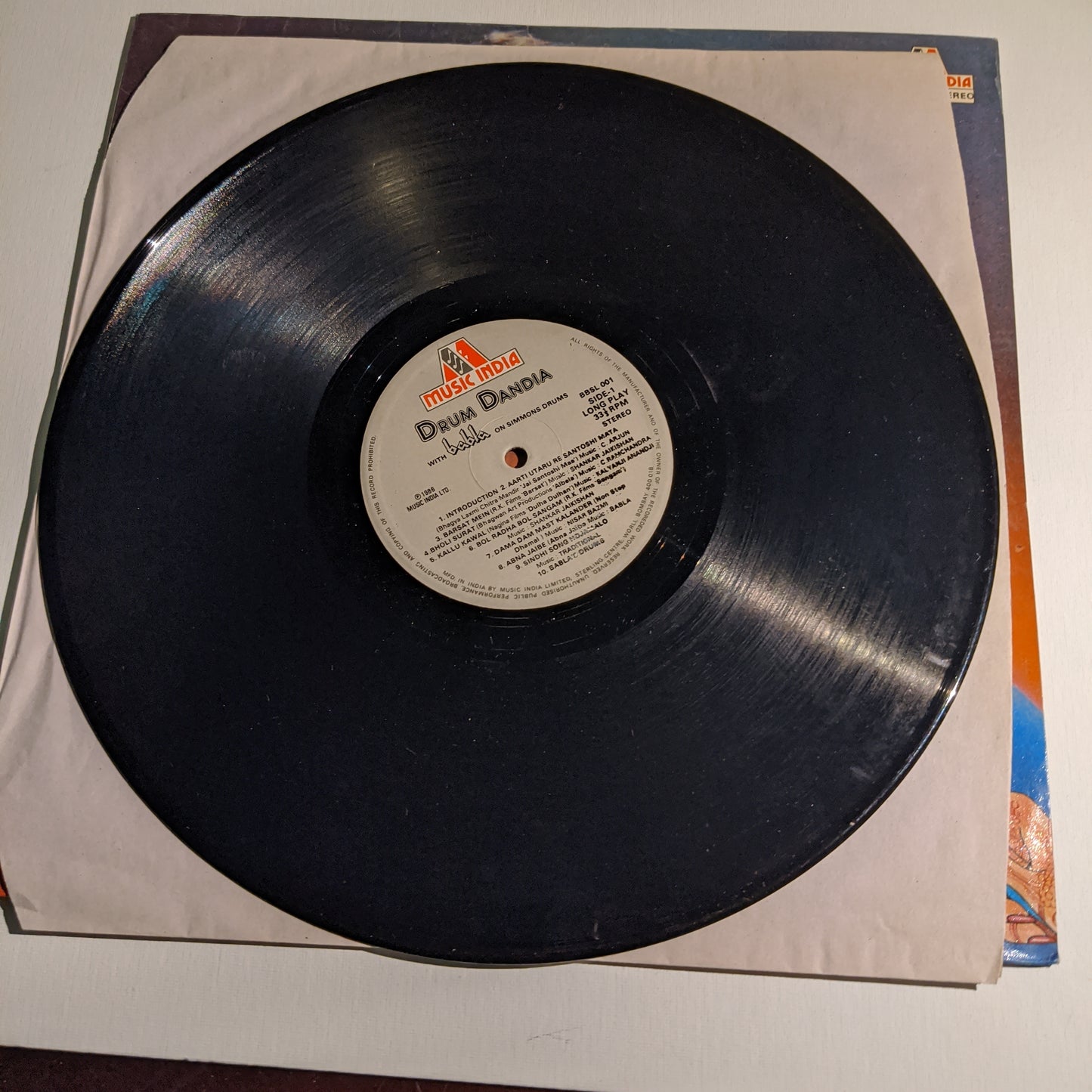 BABLA - DRUM DANDIA - Indian pop record for Garba fans in Unplayed near mint